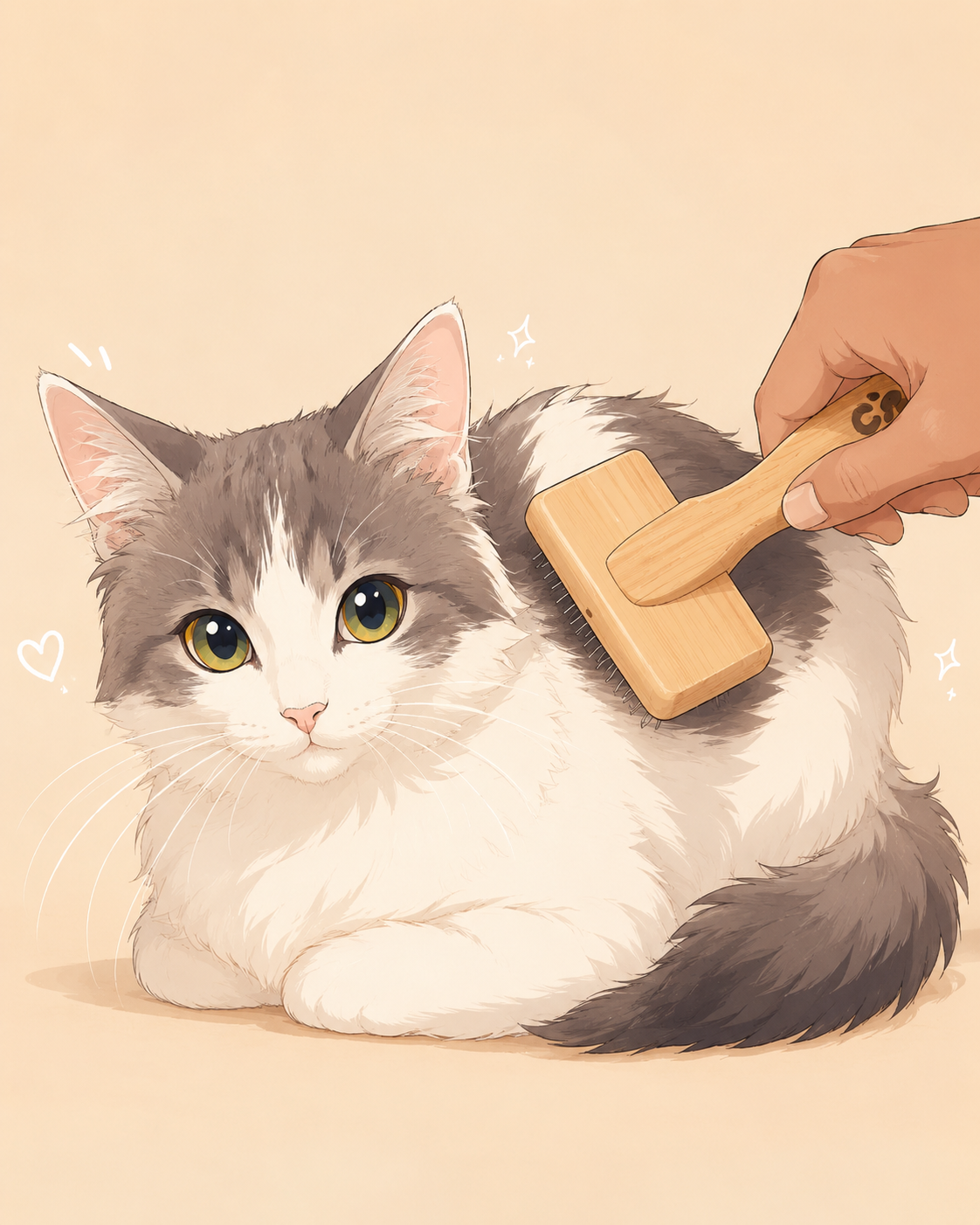 Cat Brushing