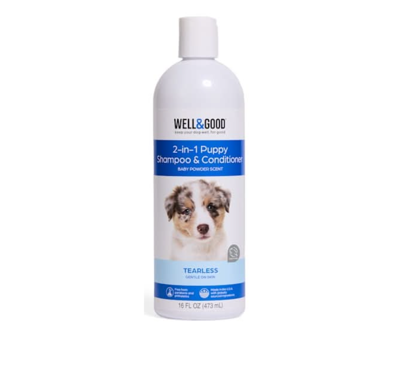 Well & Good 2 in 1 puppy shampoo and conditioner