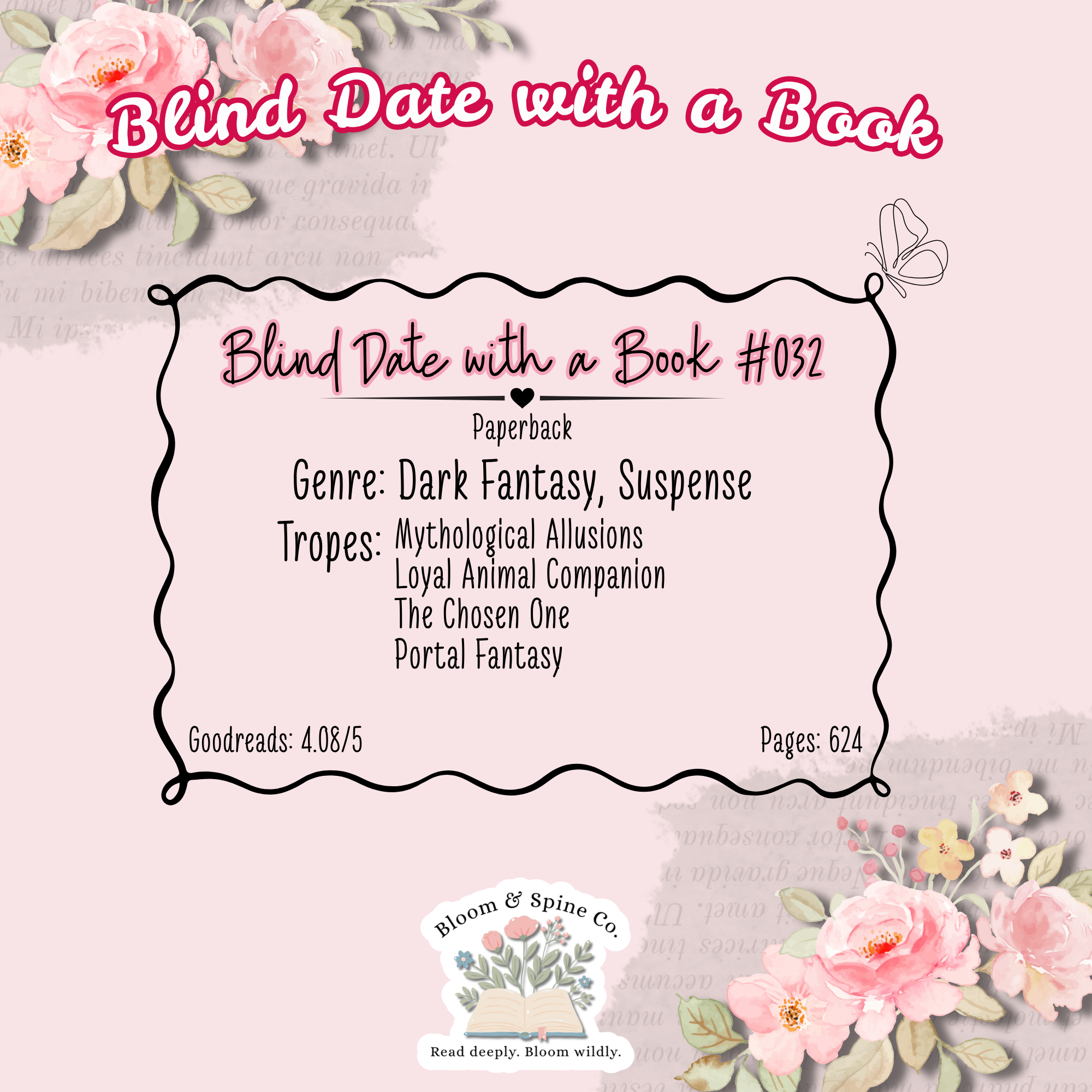 BLIND DATE WITH A BOOK #032
