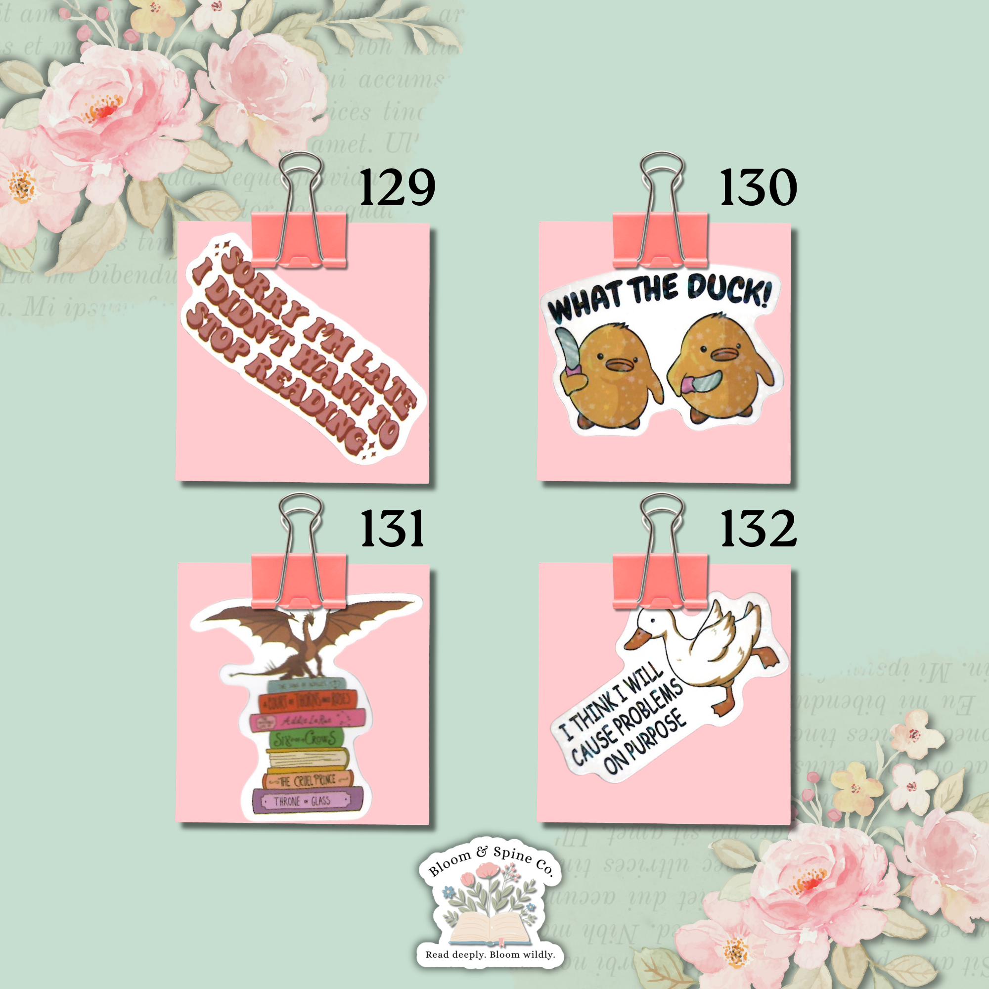 Stickers 129 - 132