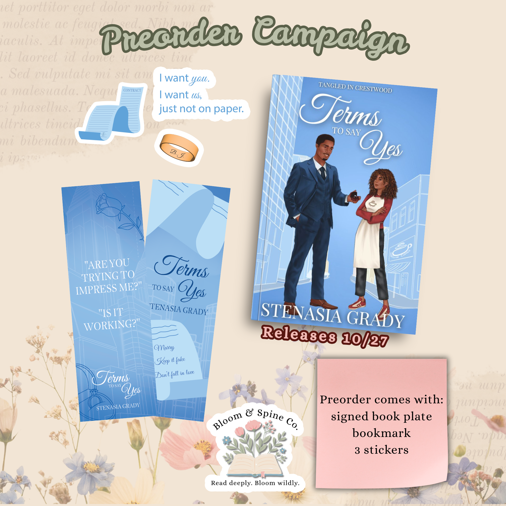 Terms to Say Yes by Stenasia Grady **PREORDER**