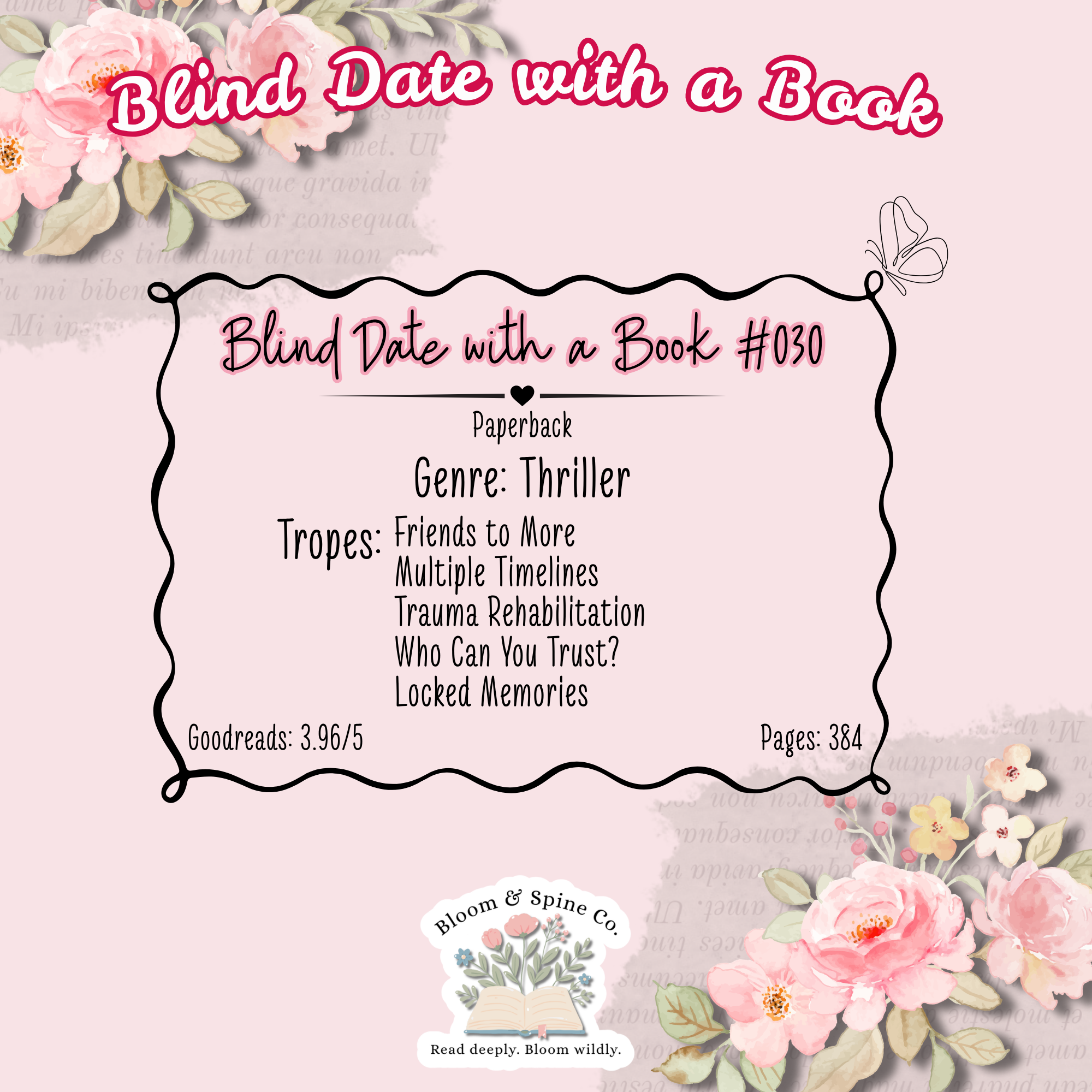 BLIND DATE WITH A BOOK #030