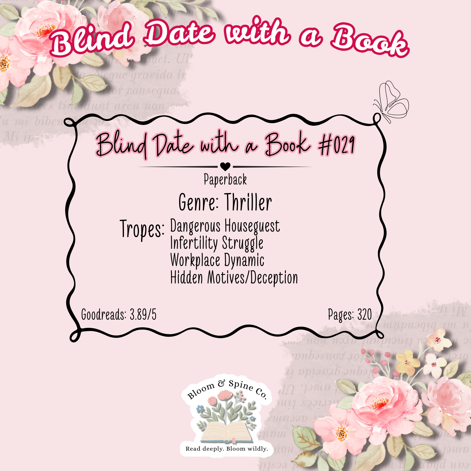 BLIND DATE WITH A BOOK #029