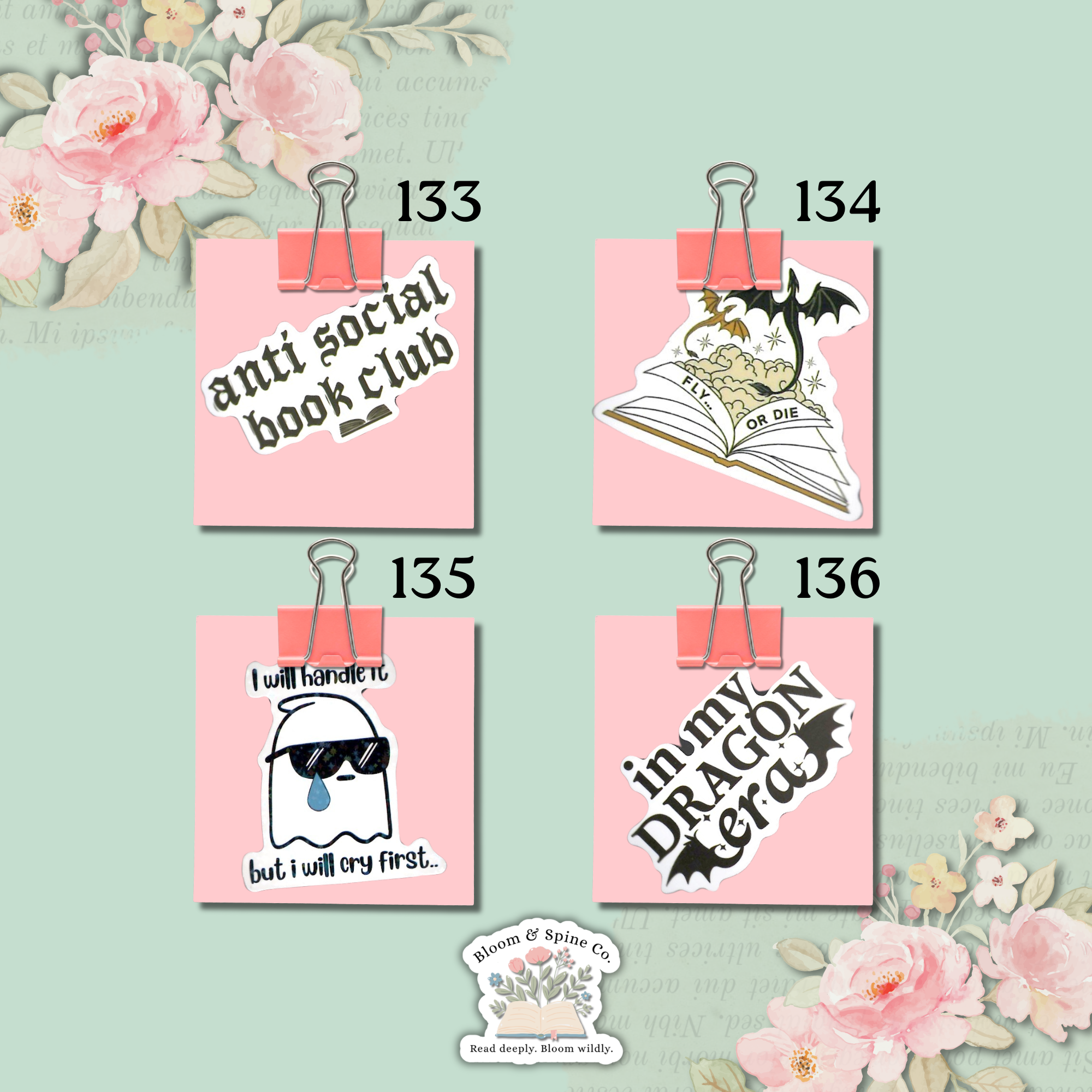 Stickers 133 - 136