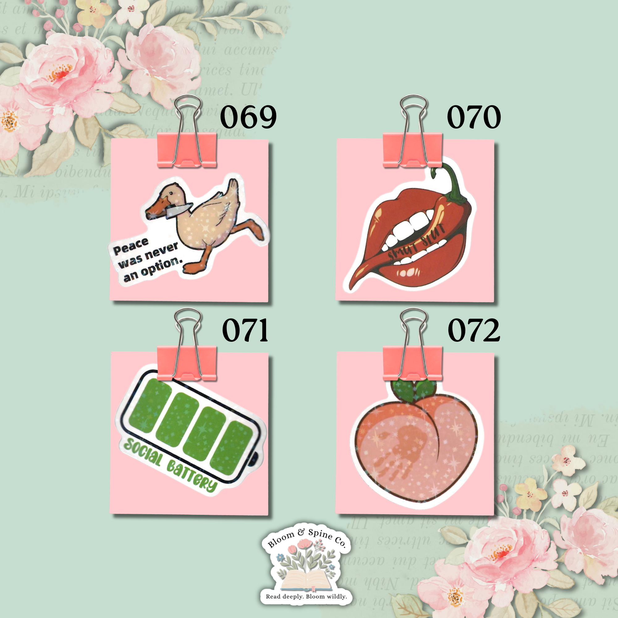 Stickers 069 - 072