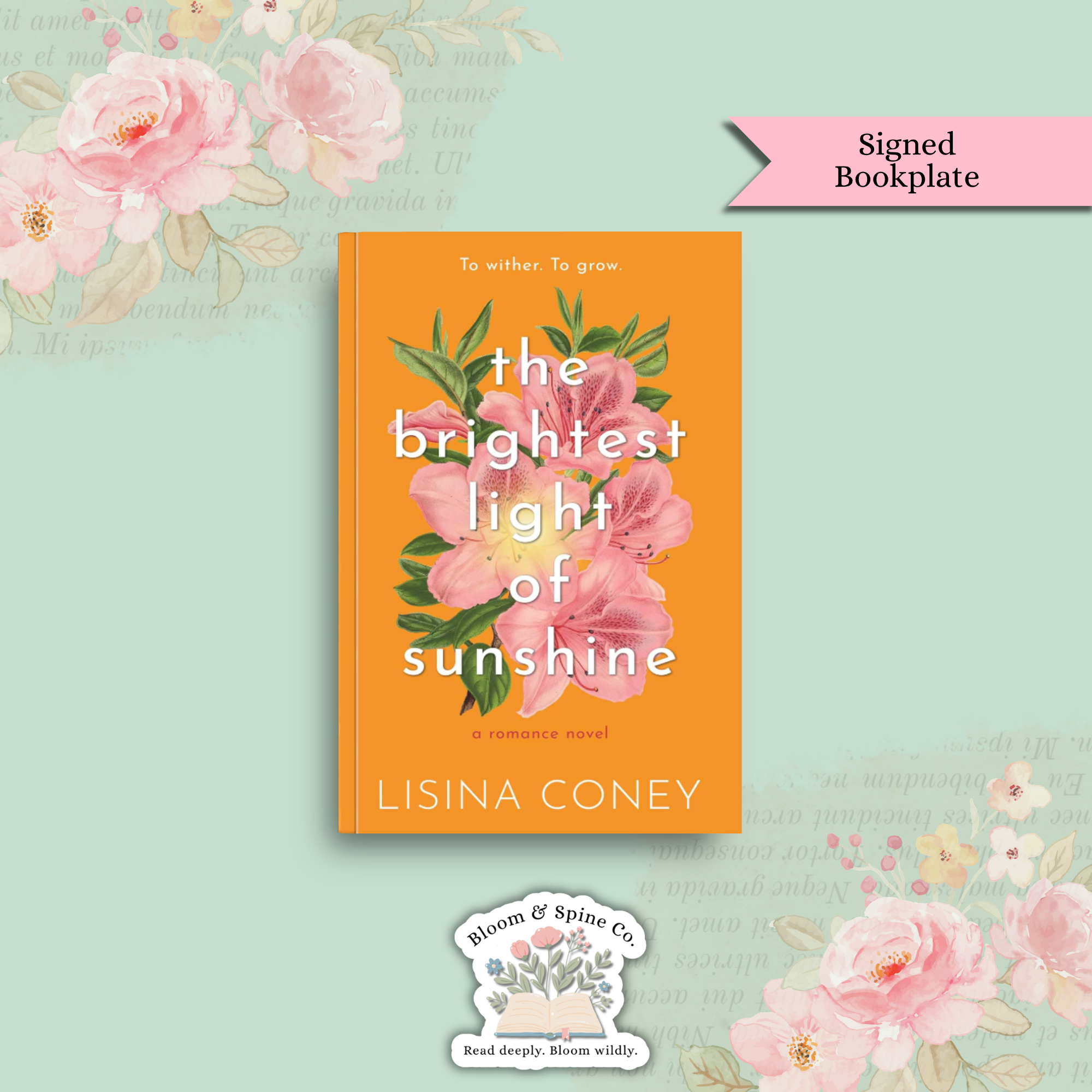 The Brightest Light of Sunshine by Lisina Coney **SIGNED BOOKPLATE**