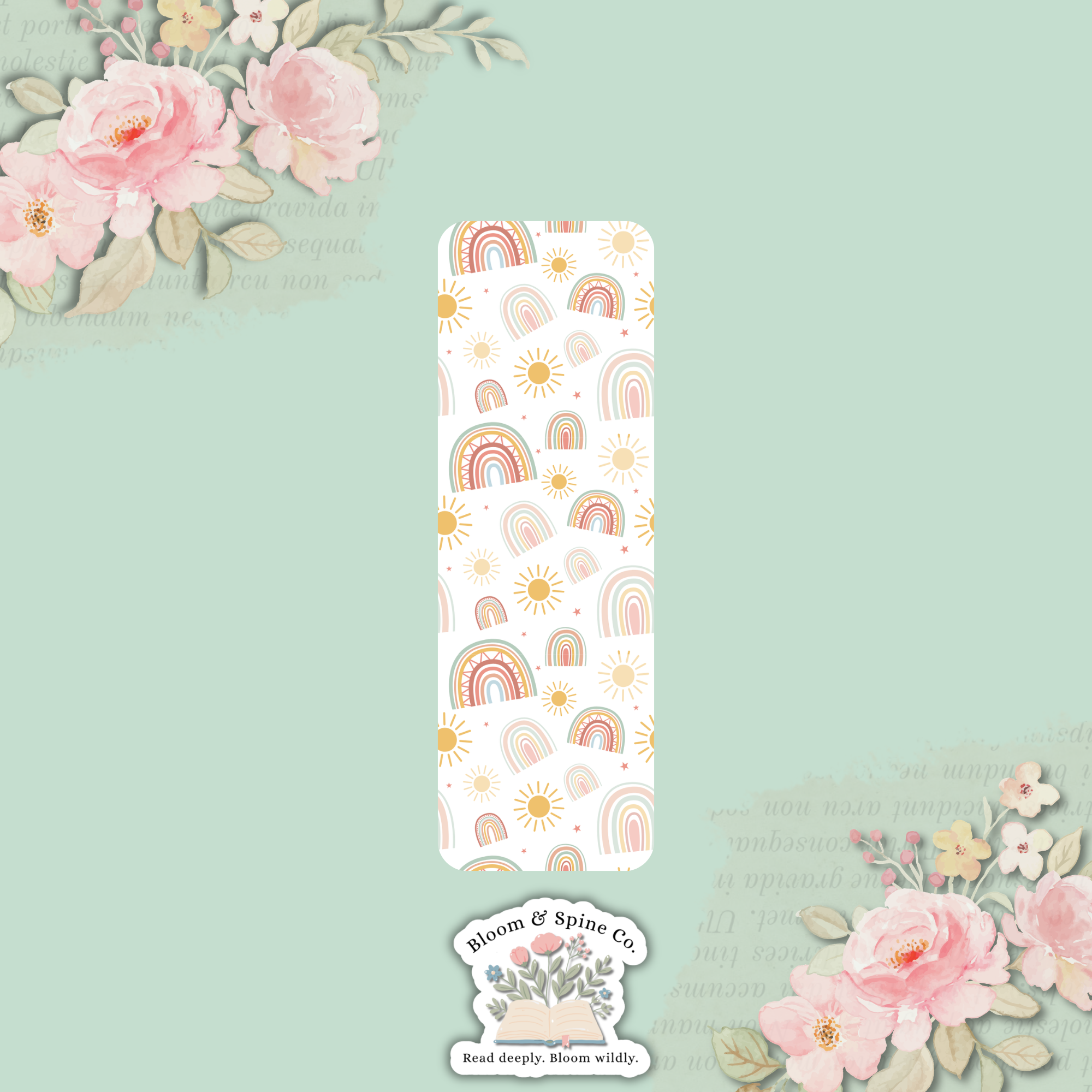 Boho Rainbows Bookmark