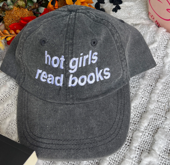 hot girls read books hat.png