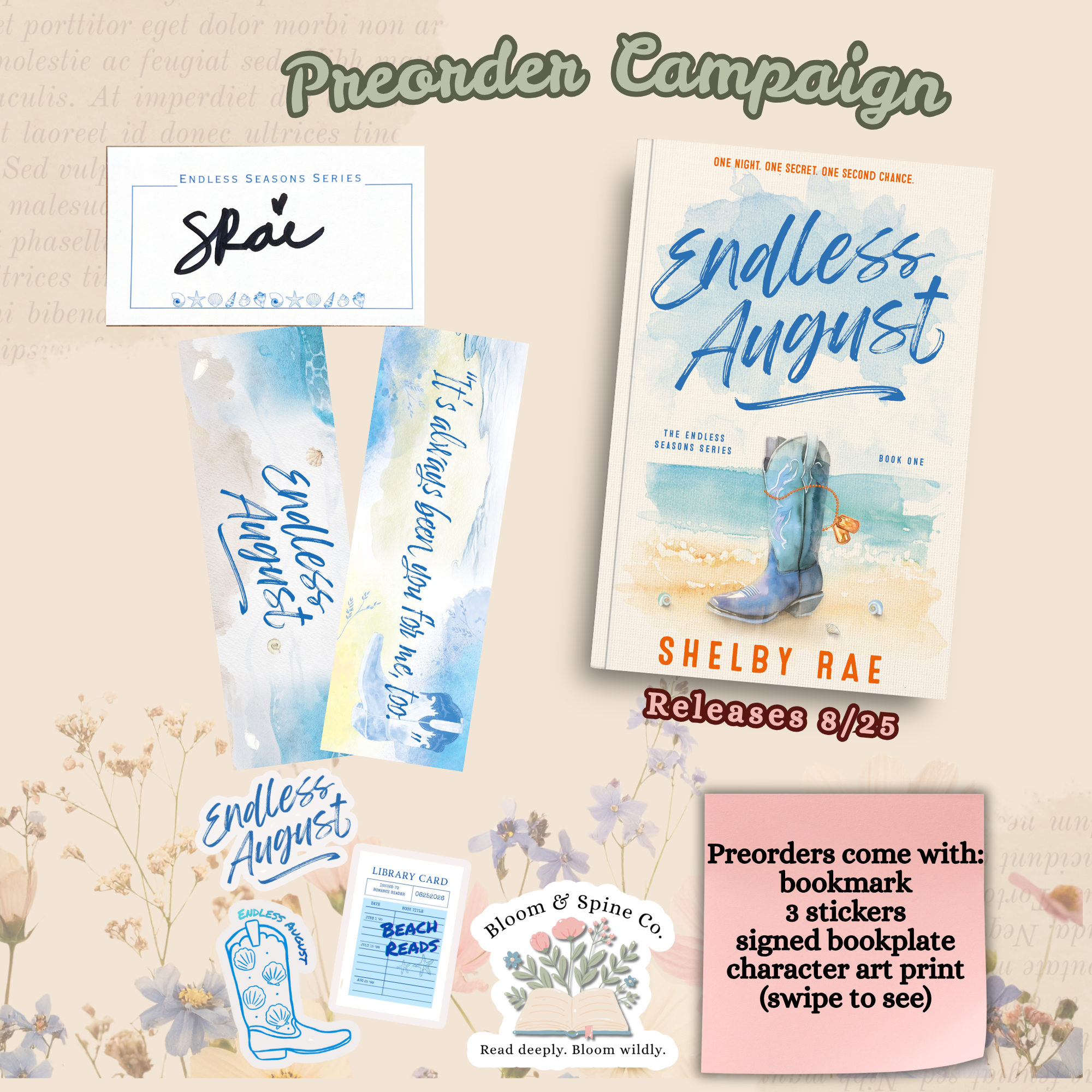 Endless August by Shelby Rae **PREORDER**