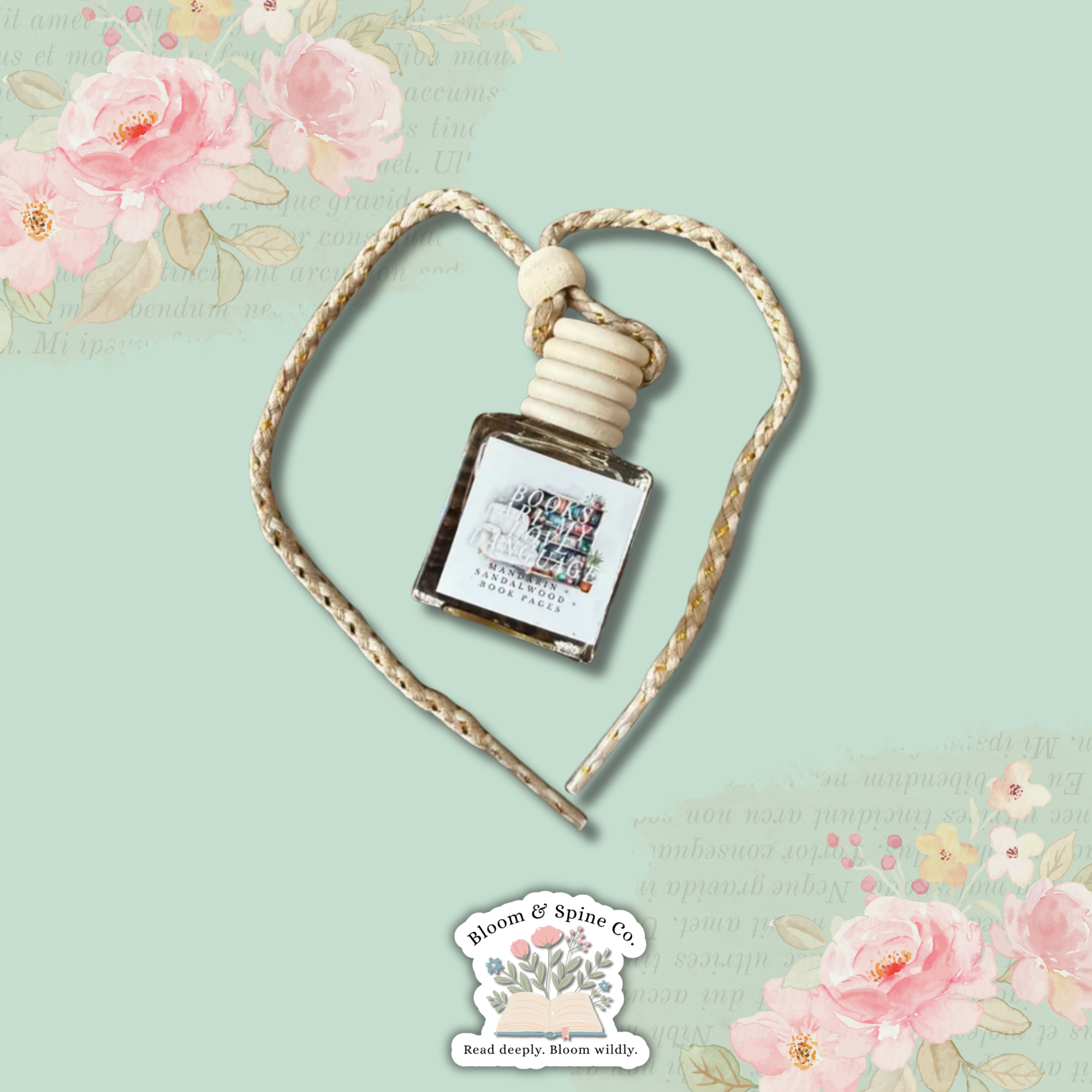 Books Are My Love Language Car Air Freshener