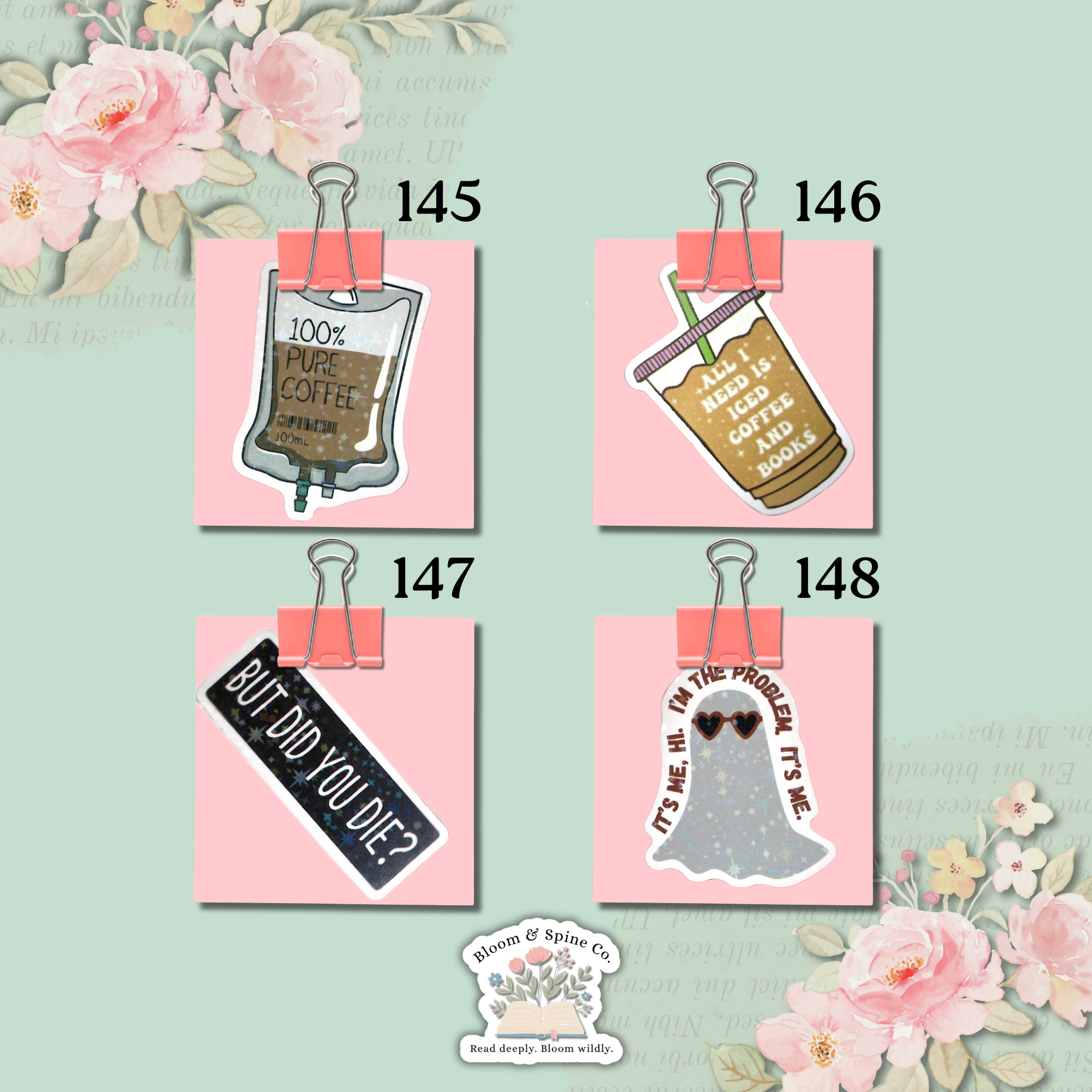 Stickers 145 - 148