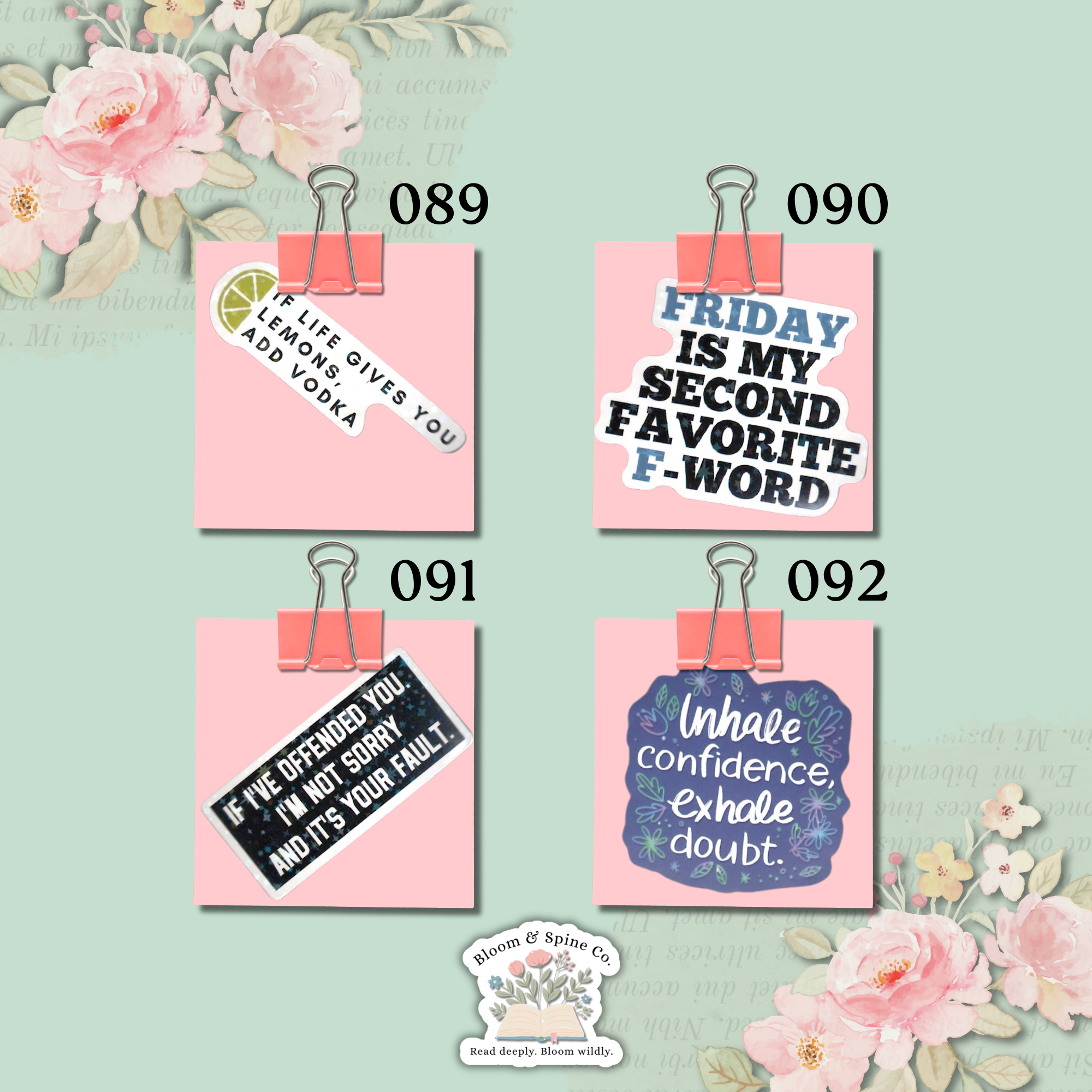 Stickers 089 - 092