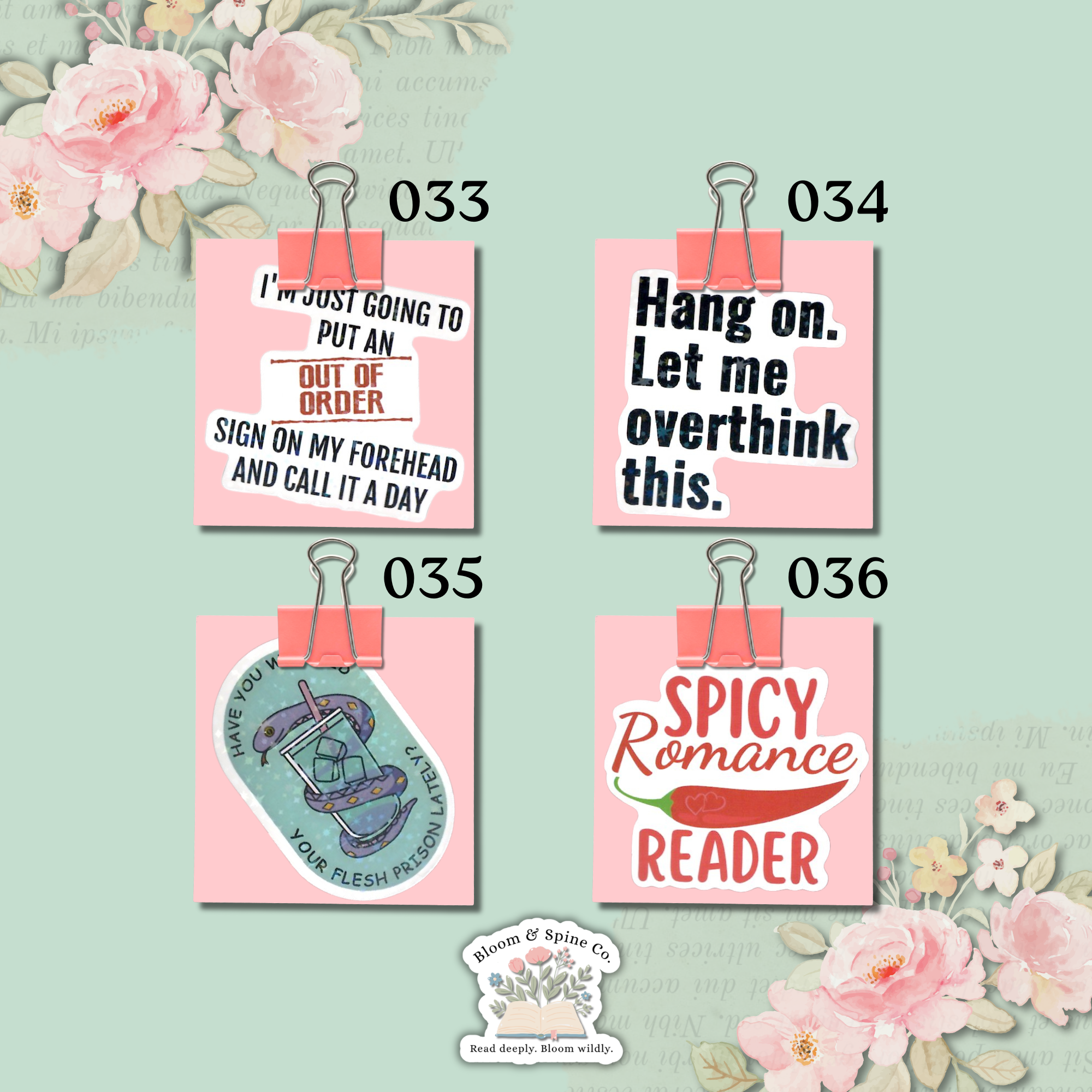 Stickers 033 - 036