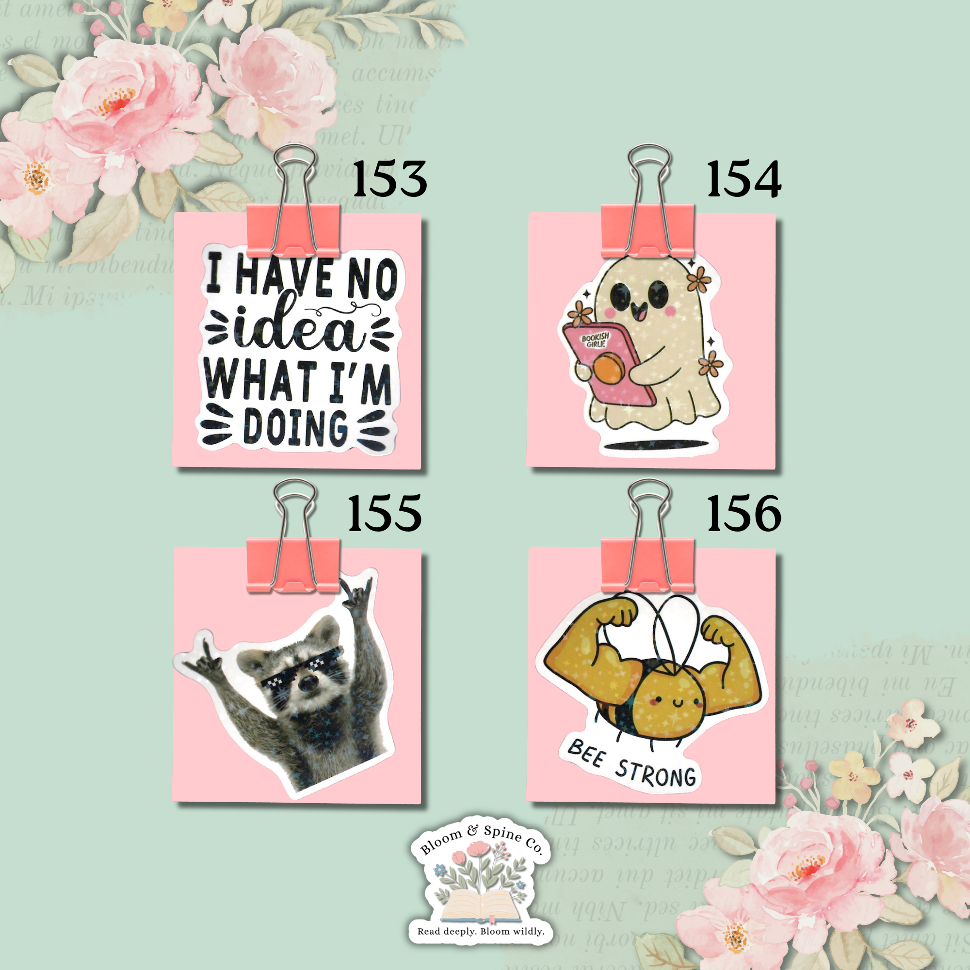 Stickers 153 - 156