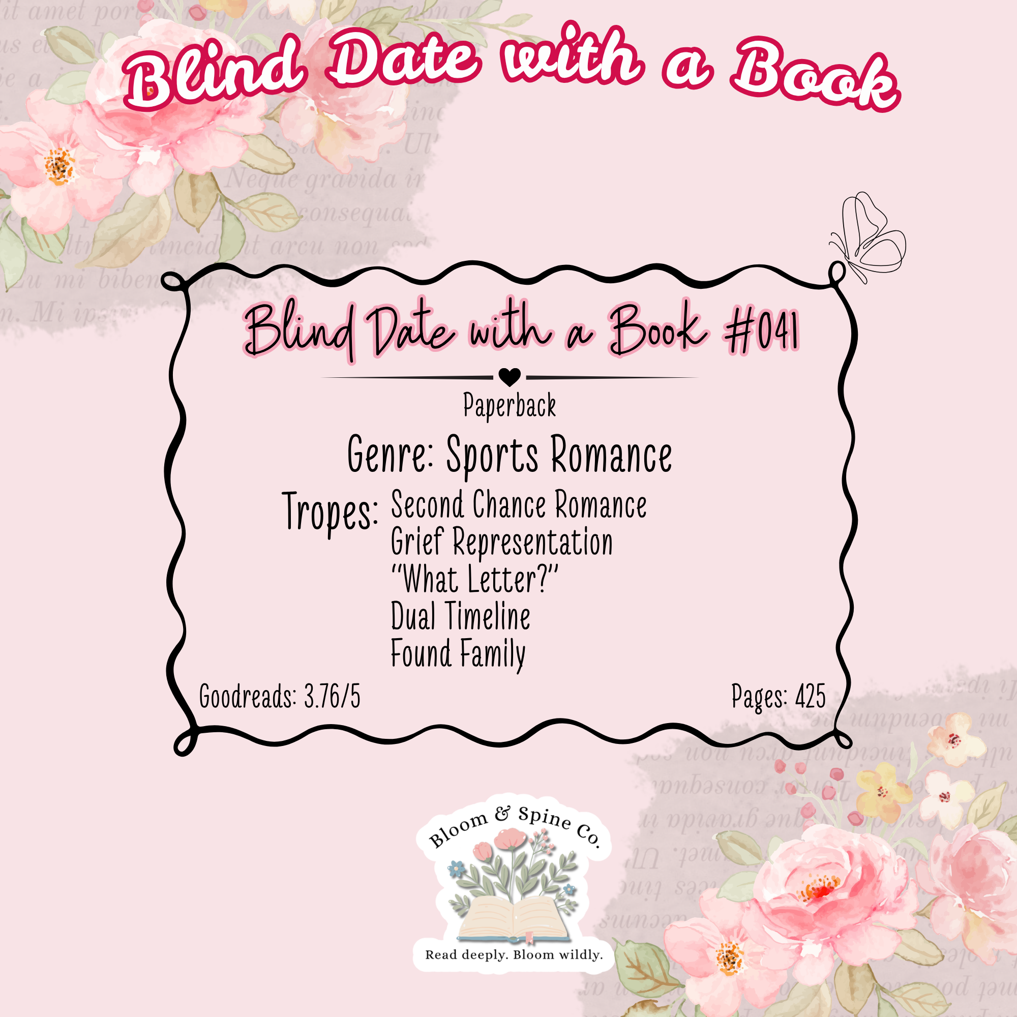 BLIND DATE WITH A BOOK #041