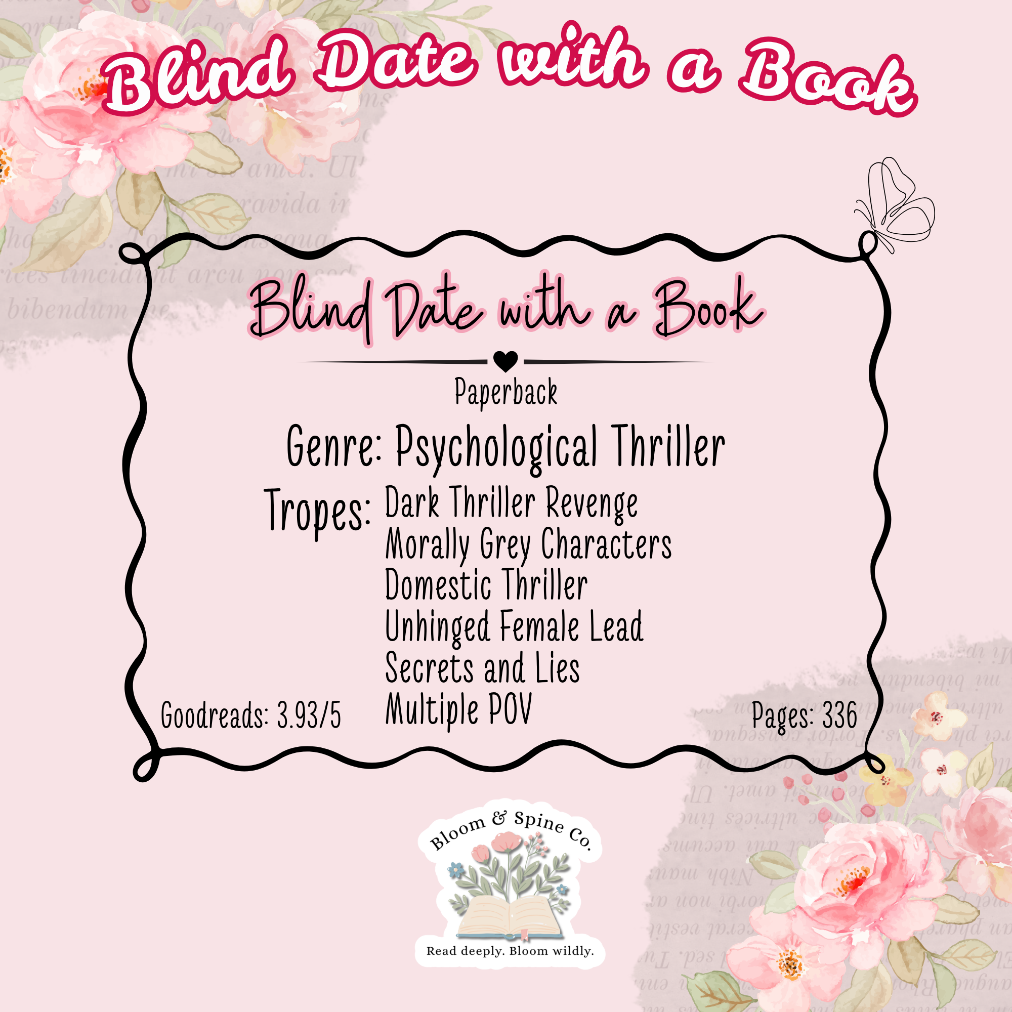 BLIND DATE WITH A BOOK #013