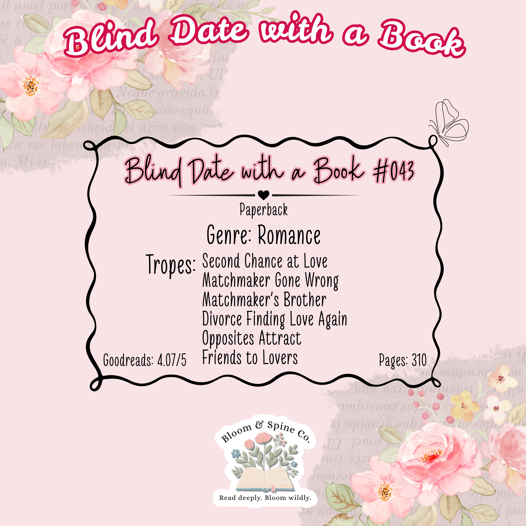 BLIND DATE WITH A BOOK #043