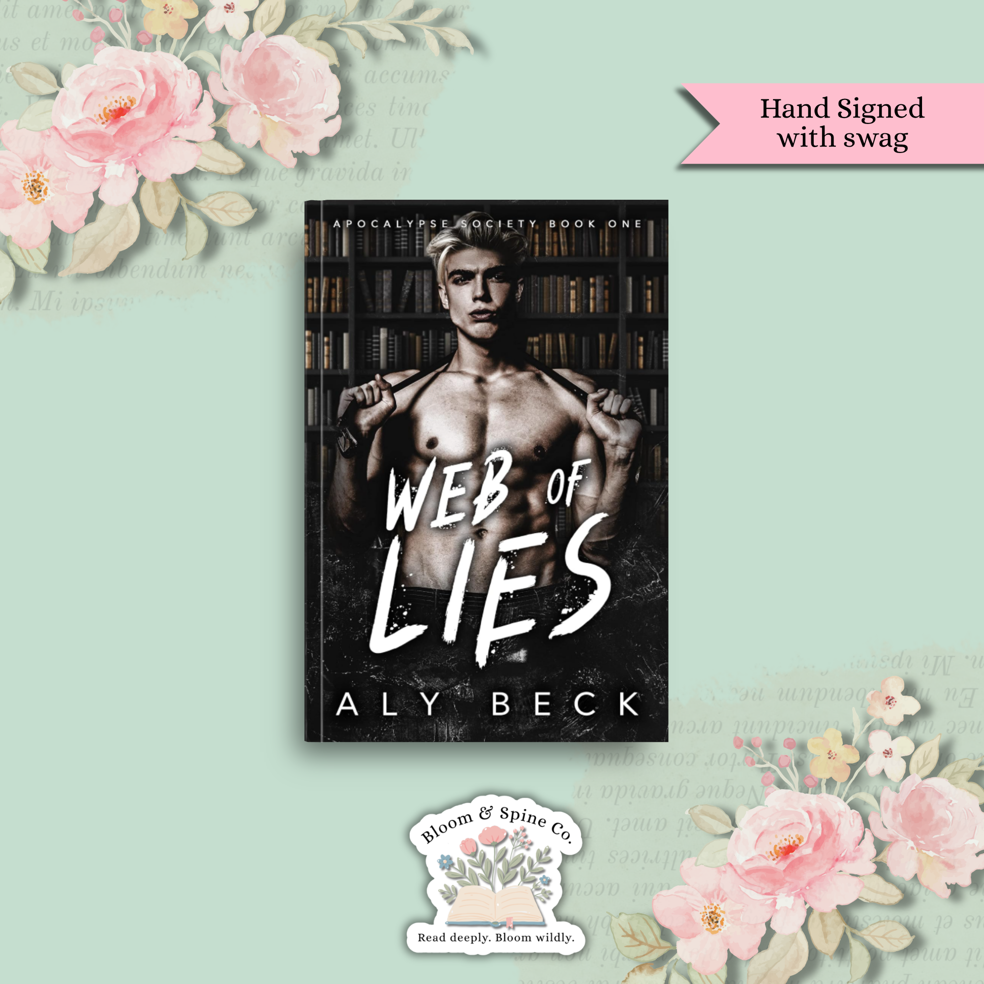 Web of Lies by Aly Beck (Man Cover) (SIGNED COPY)