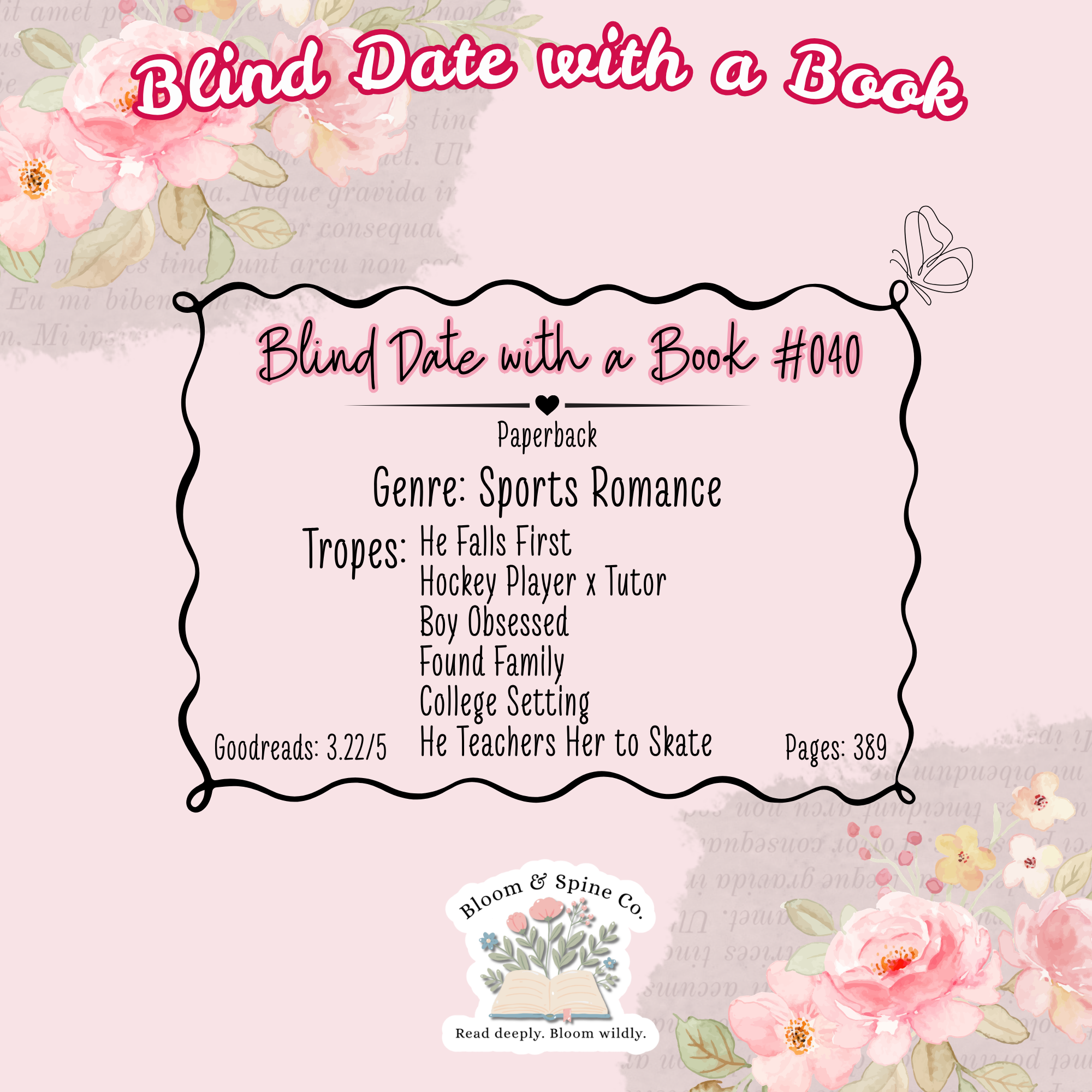 BLIND DATE WITH A BOOK #040