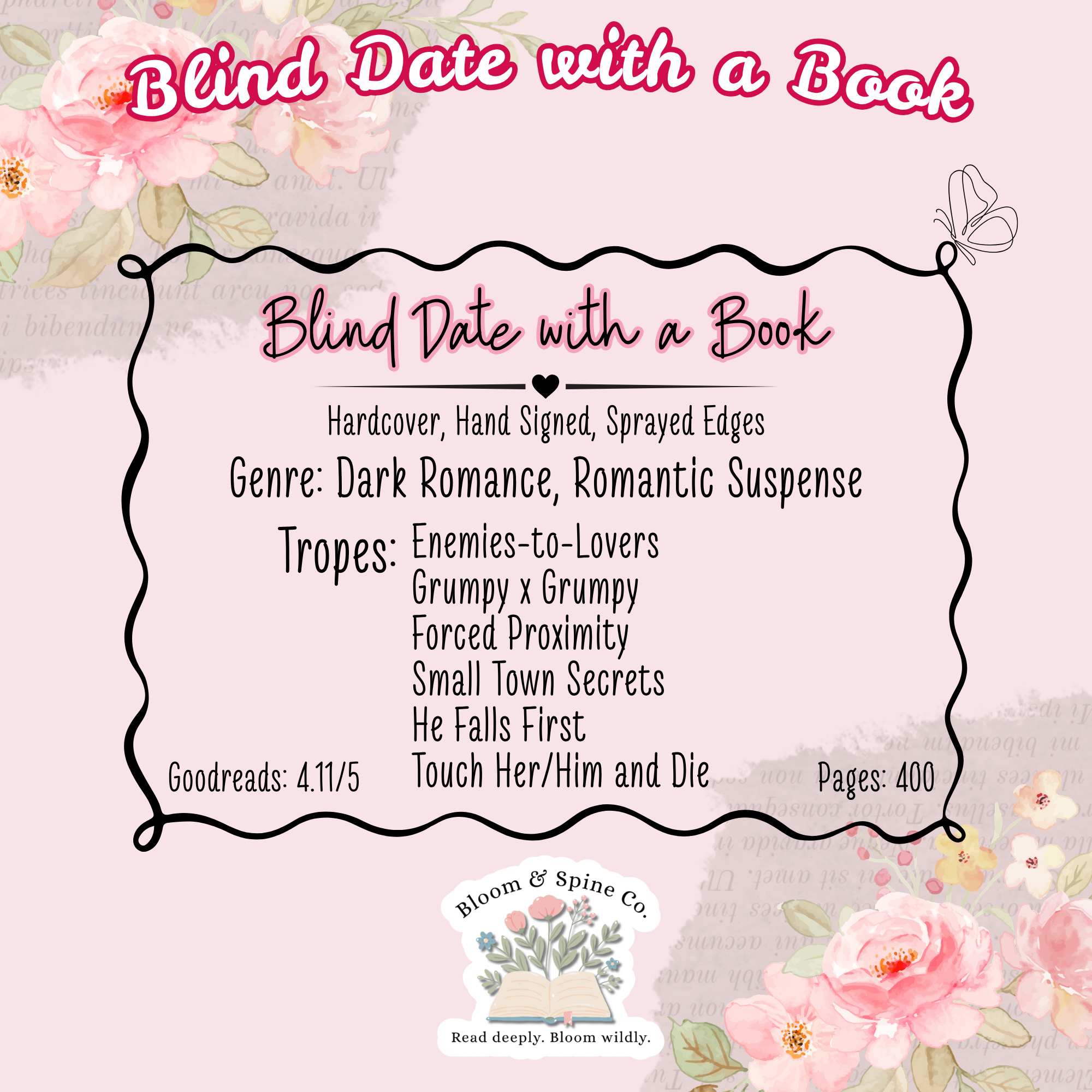 BLIND DATE WITH A BOOK #025 **SIGNED COPY**