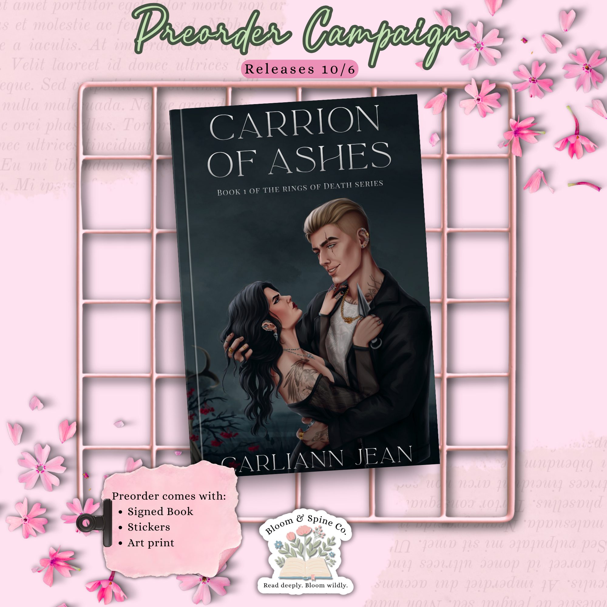 Carrion of Ashes by Carliann Jean **PREORDER**