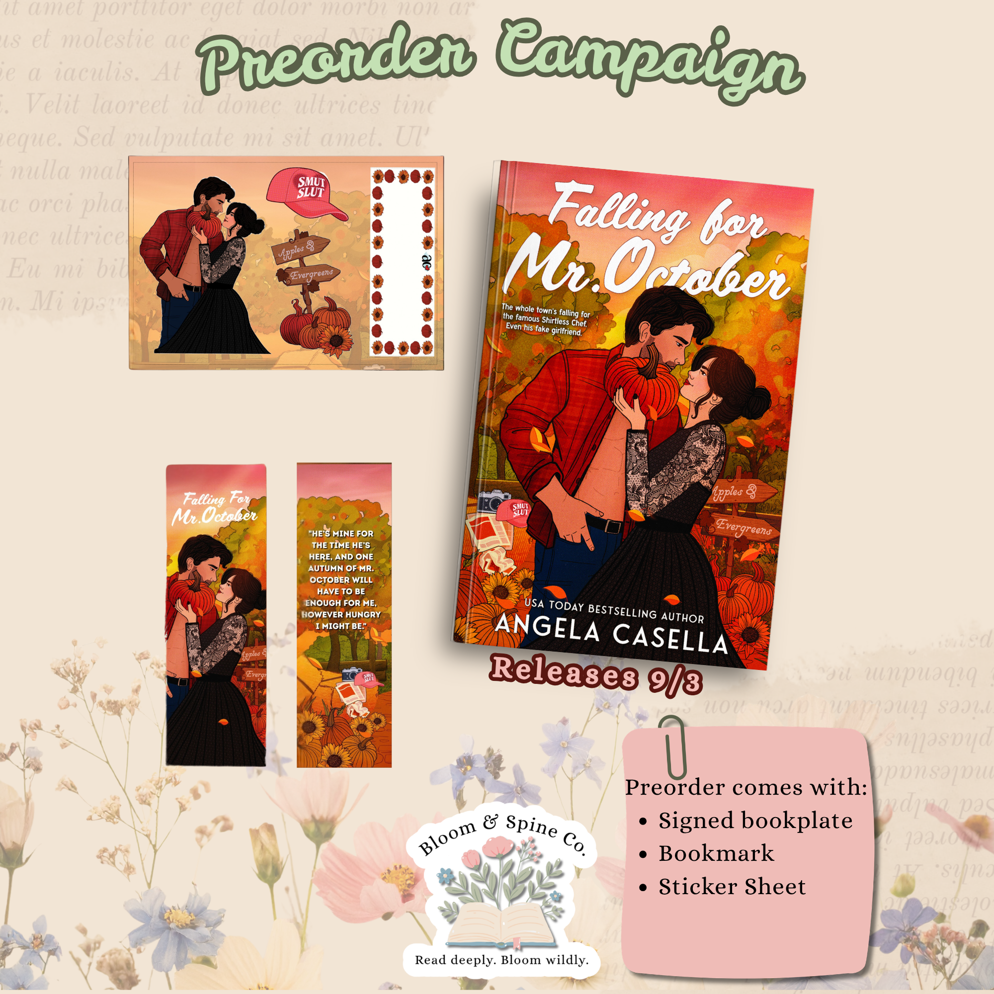 Falling for Mr. October by Angela Casella **PREORDER**