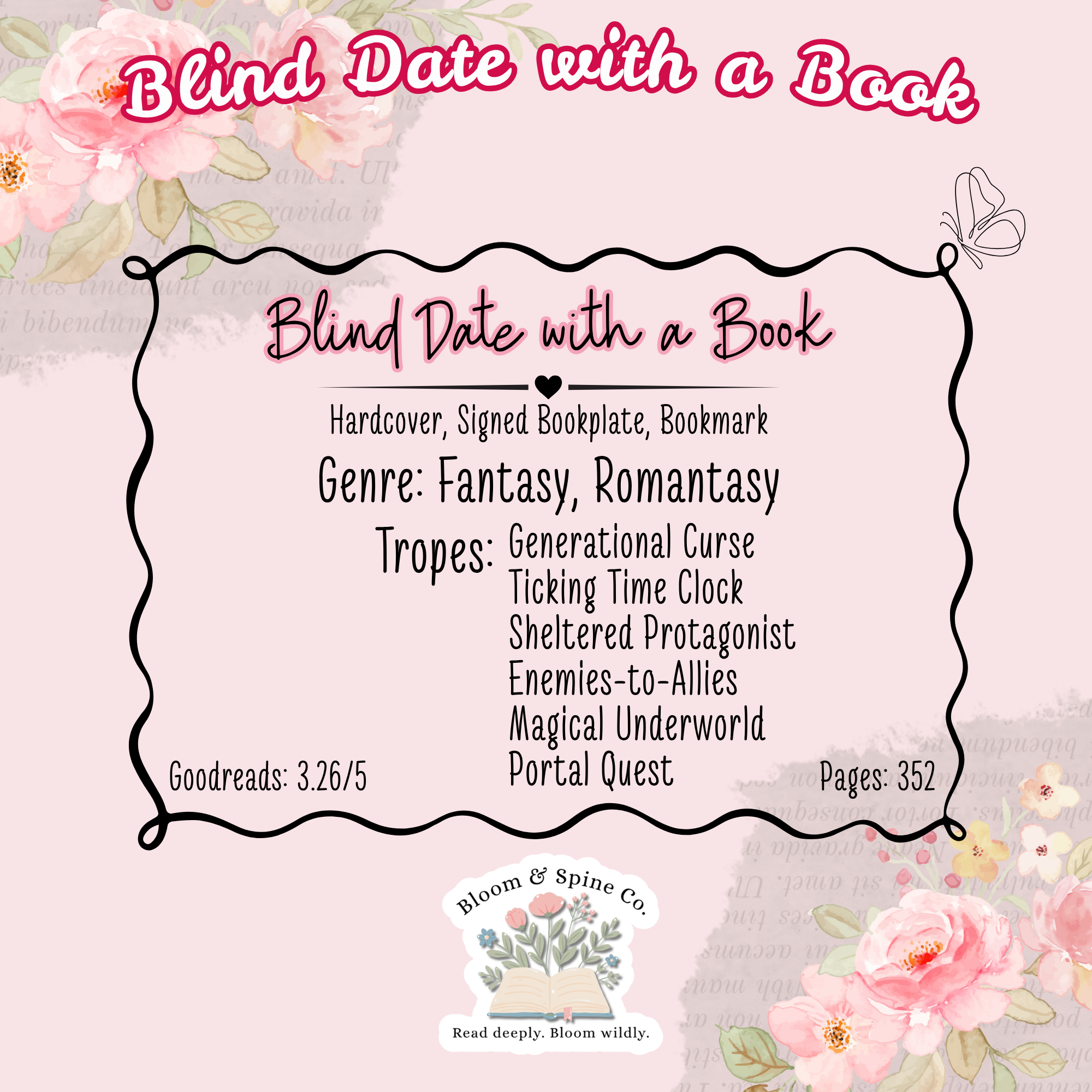 BLIND DATE WITH A BOOK #022 **SIGNED COPY**