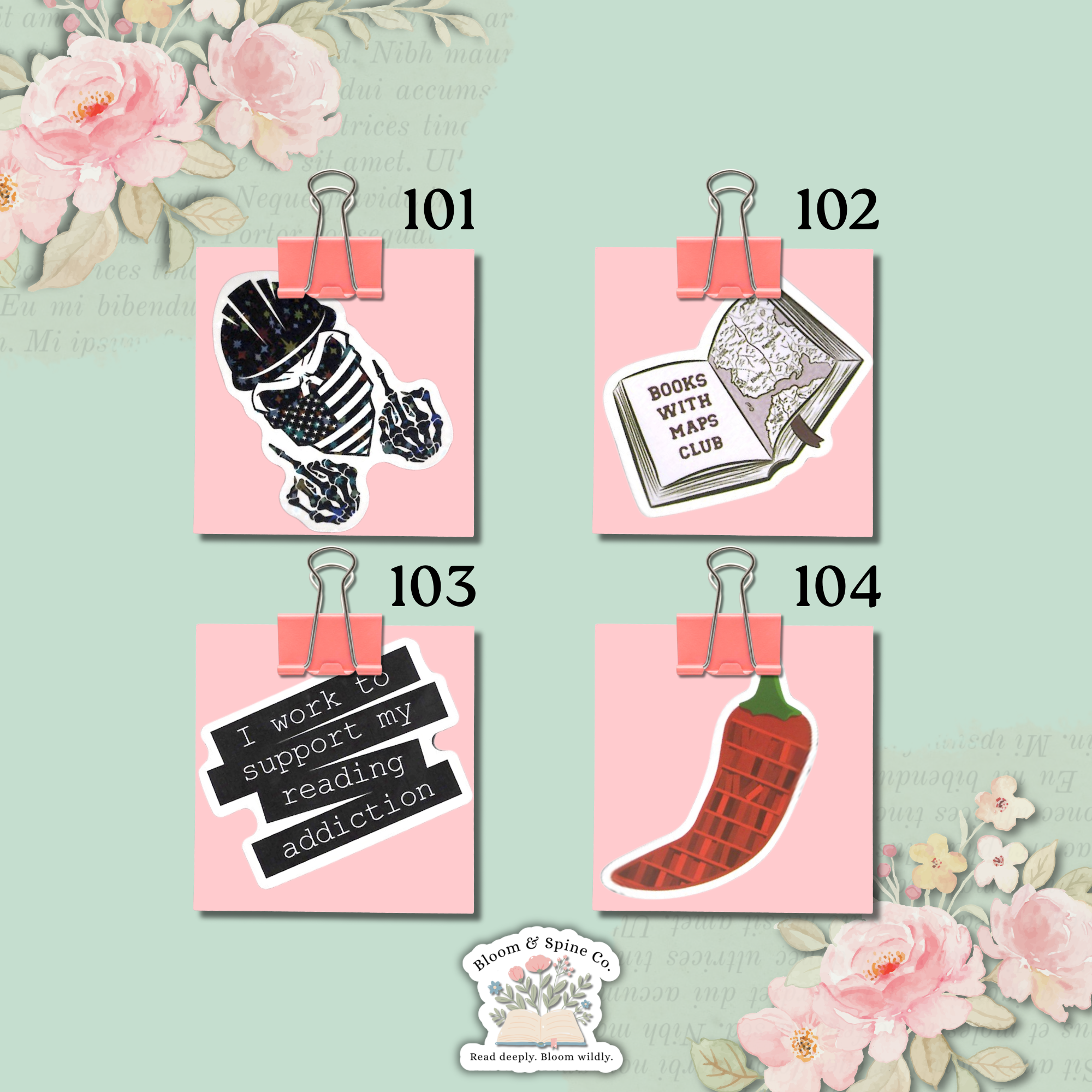 Stickers 101 - 104