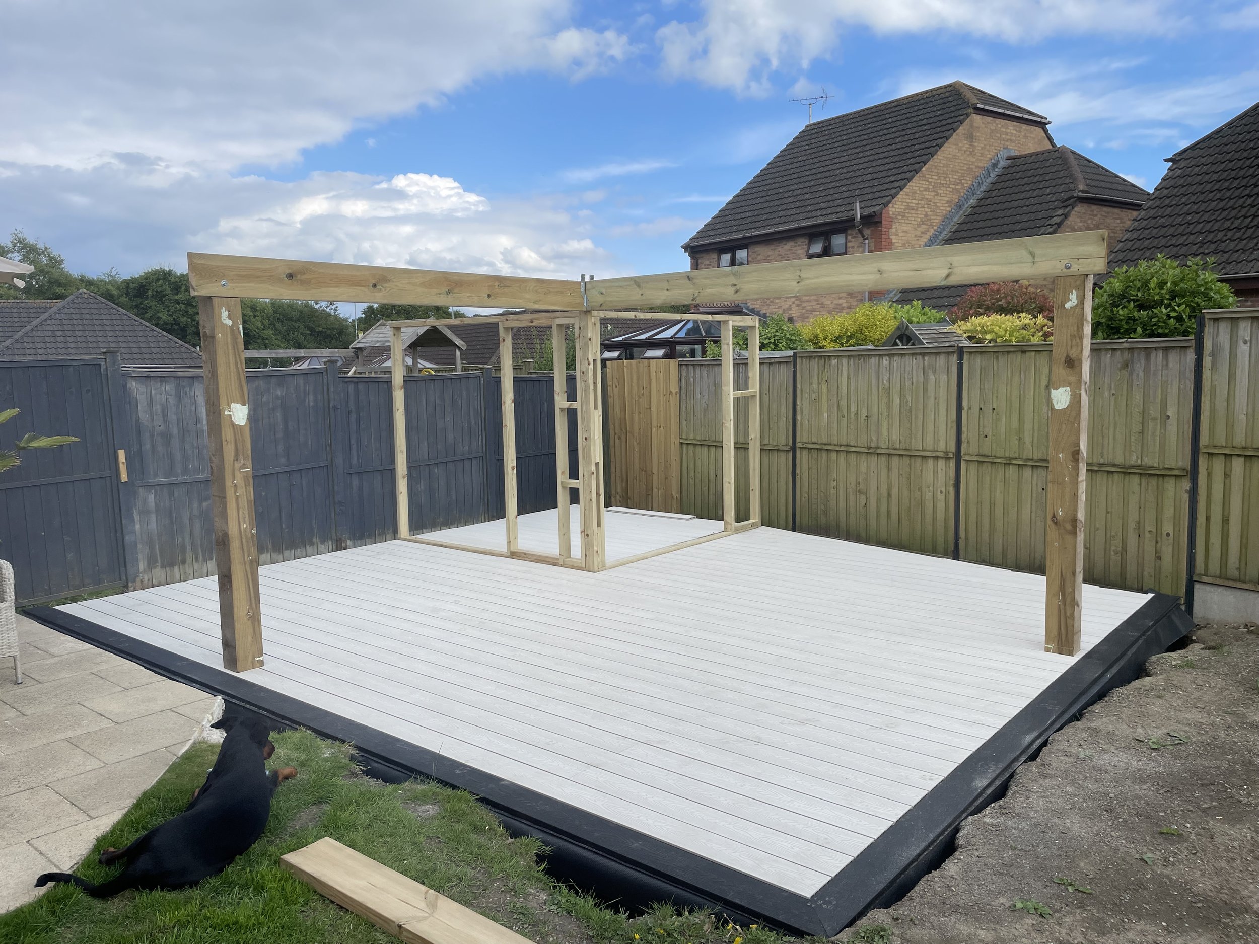 Base/Decking installed