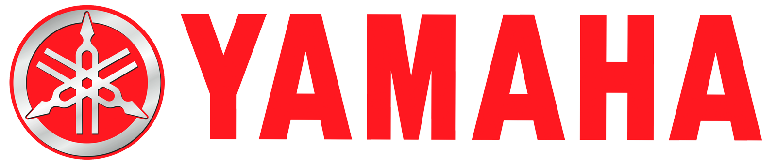 Yamaha logo next to the word YAMAHA in bold red letters.