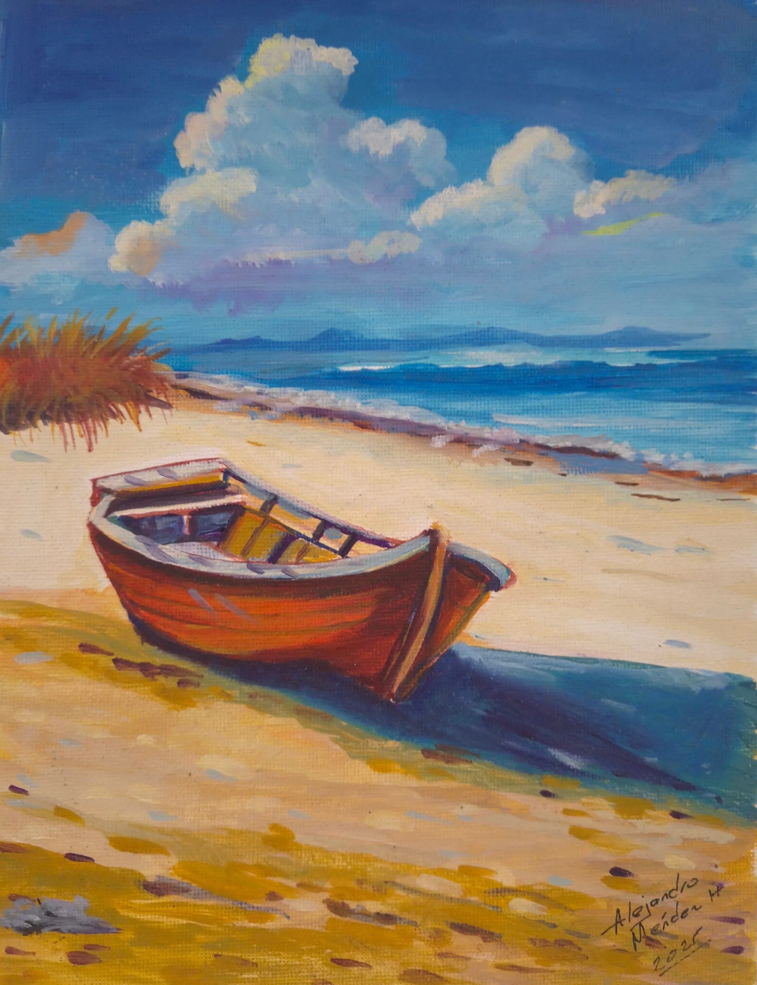 Colores de Jaco  

Author: Alejandro Mendez  

Technique: Oil on Canvas  

Size: 27x20 cm  

Price: $60