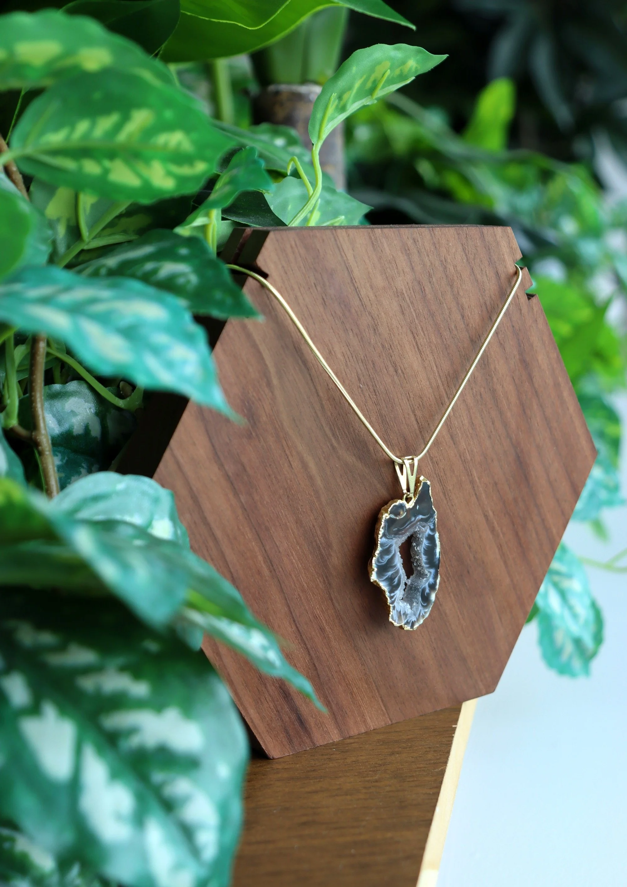 Black Occo Agate Necklace