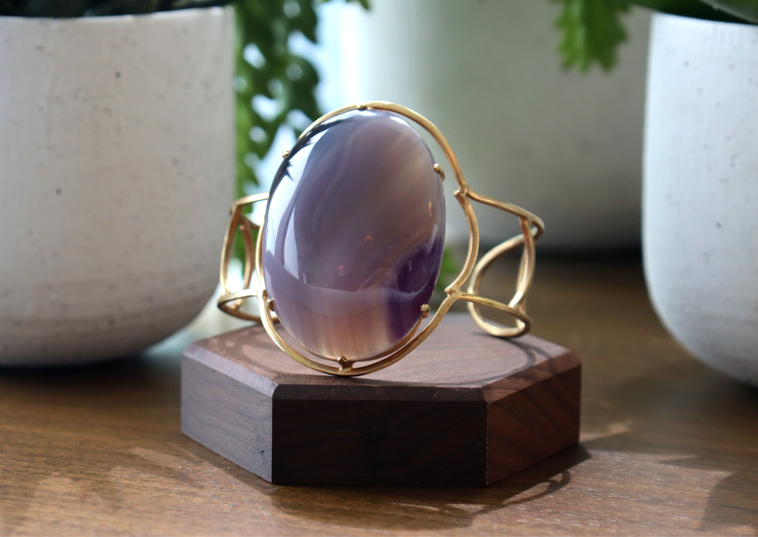 Purple Chalcedony Bracelet