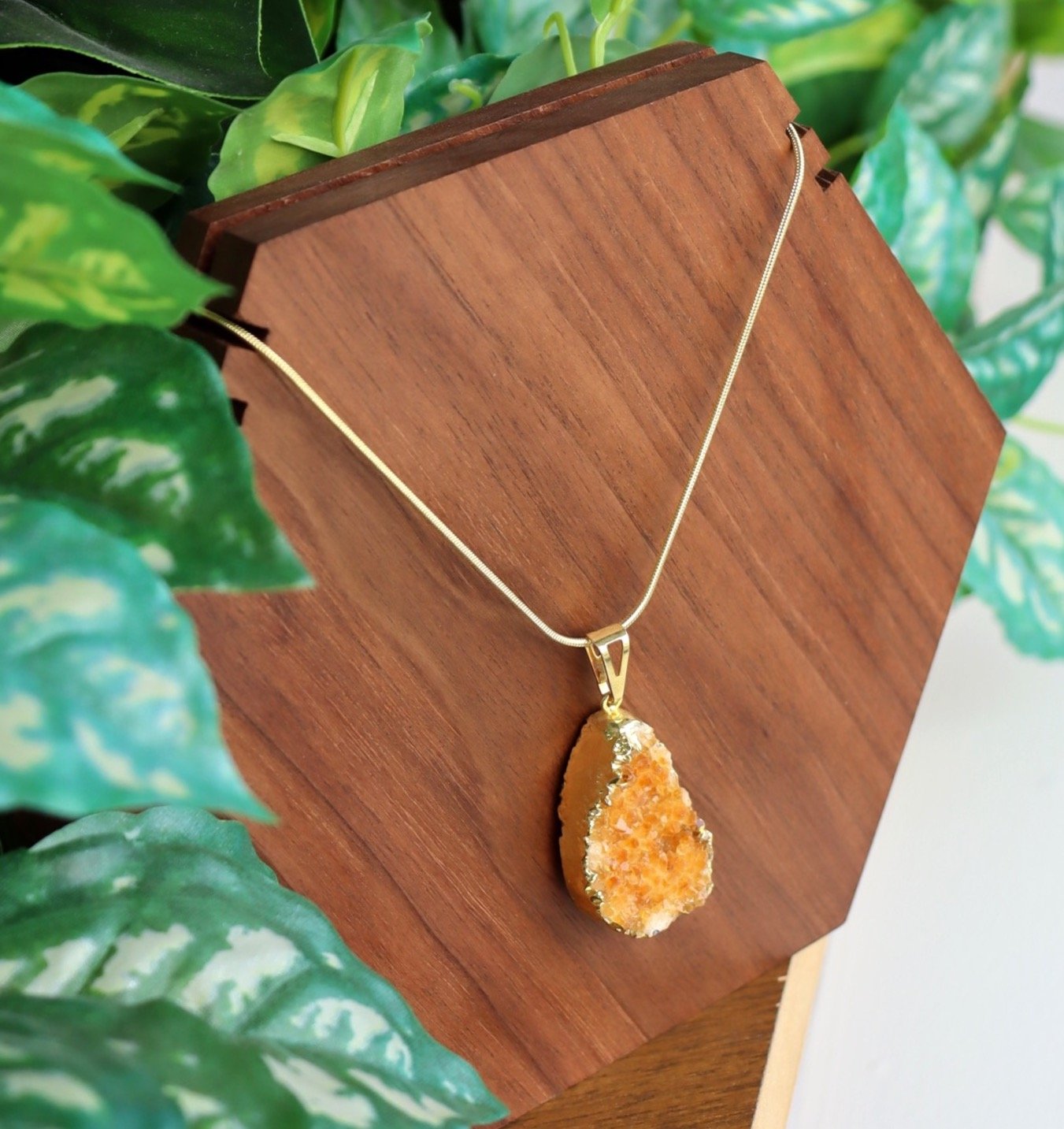 Citrine Crystal Necklace