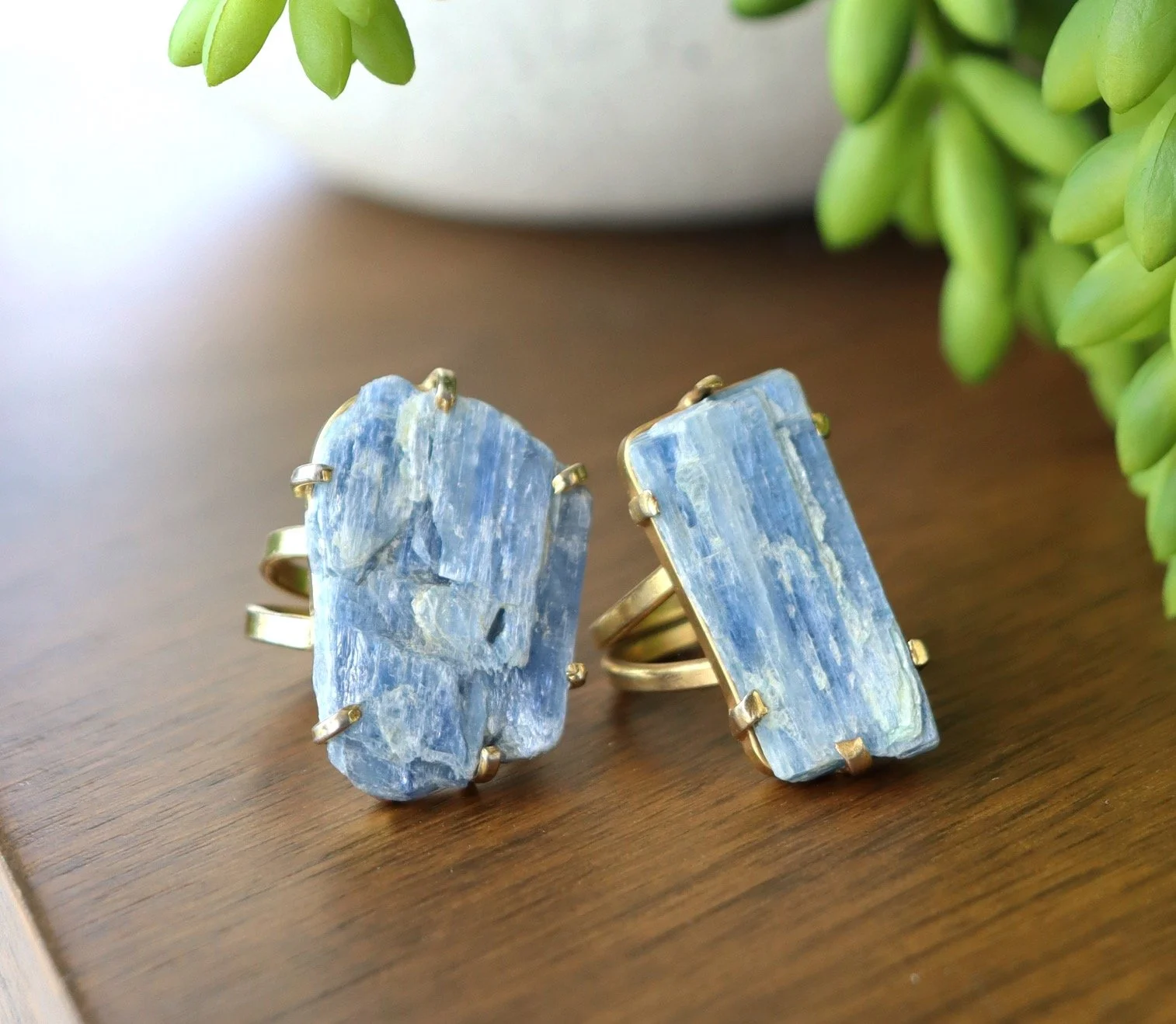 Raw Blue Kyanite Ring