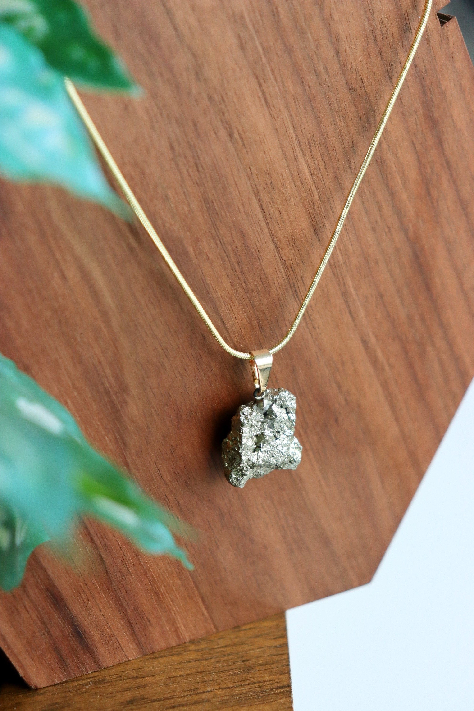 Organic Pyrite Necklace