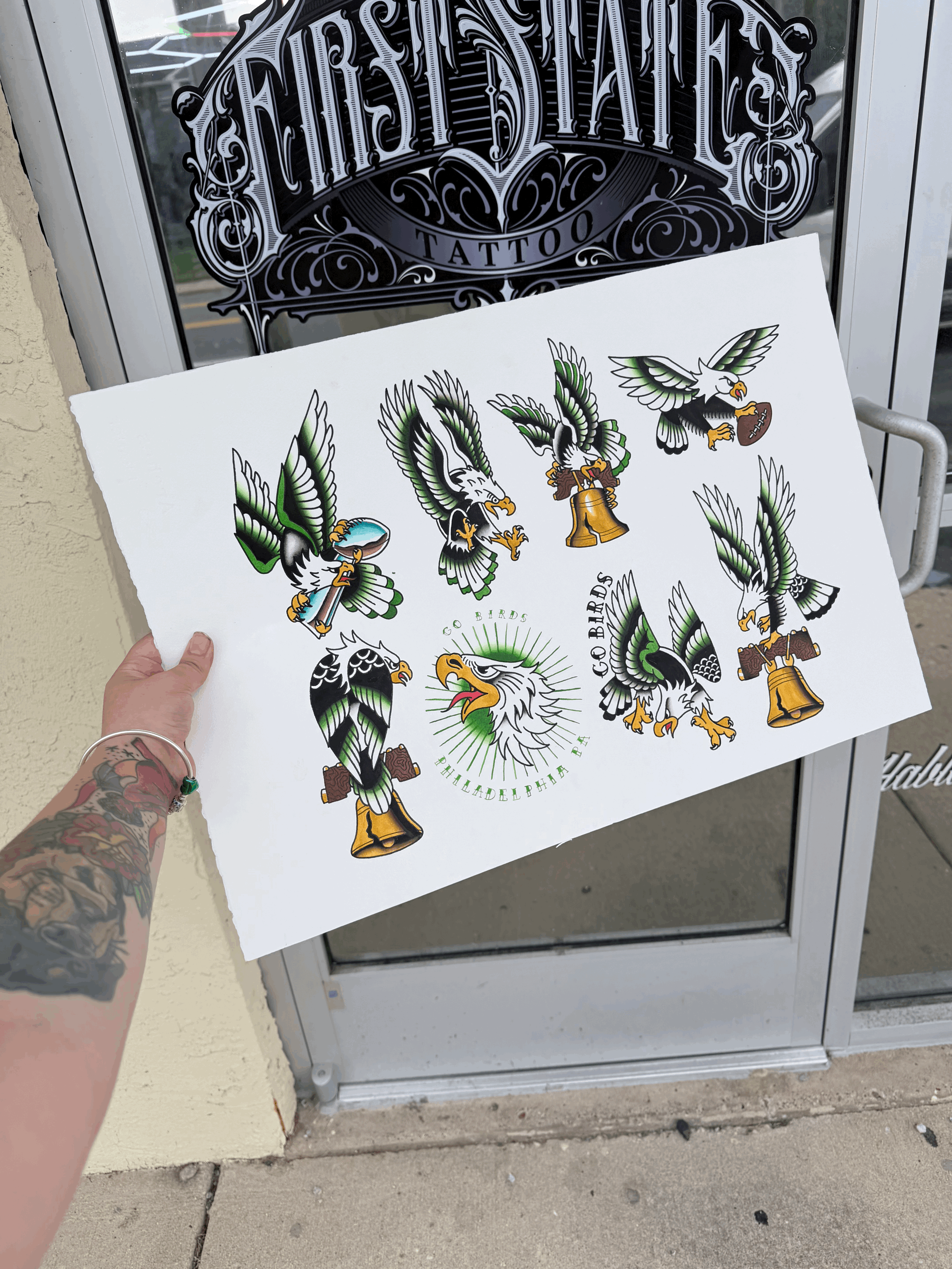 Philadelphia Football Eagles Print 8x11