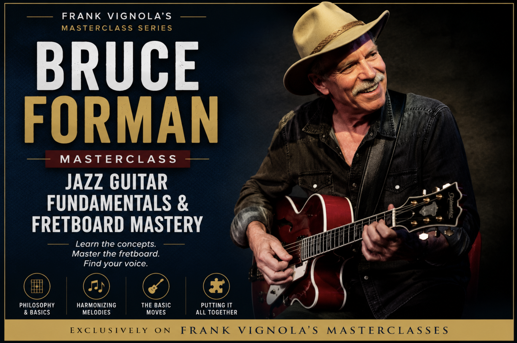 Bruce Foreman Masterclass: Jazz Guitar Fundamentals &amp; Fretboard Mastery @12pm EST
