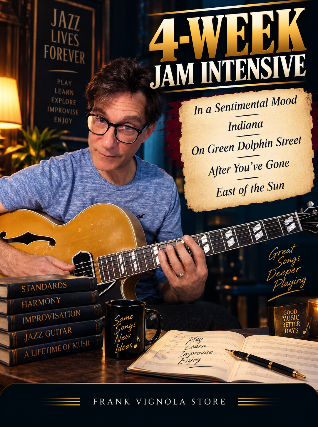 4-Week Jam Intensive: In a Sentimental Mood, Indiana, On Green Dolphin Street, After You’ve Gone & More