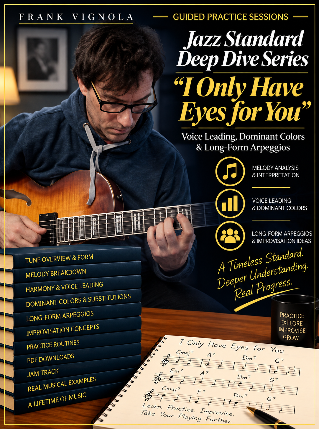 Guided Practice Sessions: Jazz Standard Deep Dive — “I Only Have Eyes for You” | Voice Leading, Dominant Colors & Long-Form Arpeggios