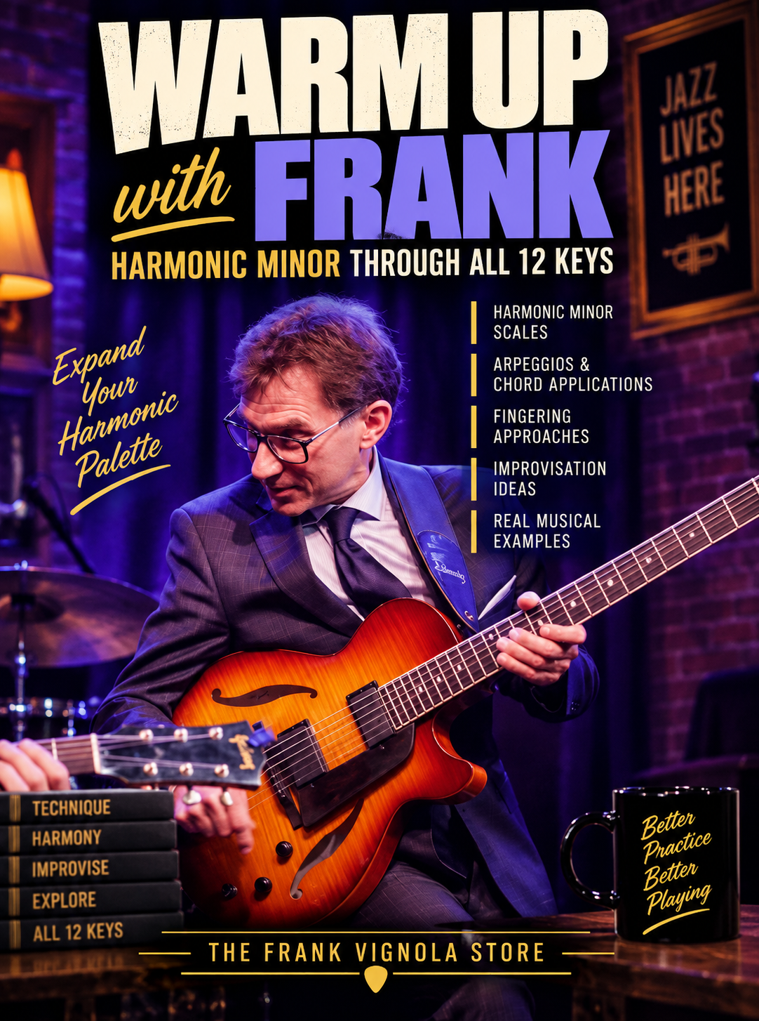 Warm Up with Frank: Harmonic Minor Through All 12 Keys