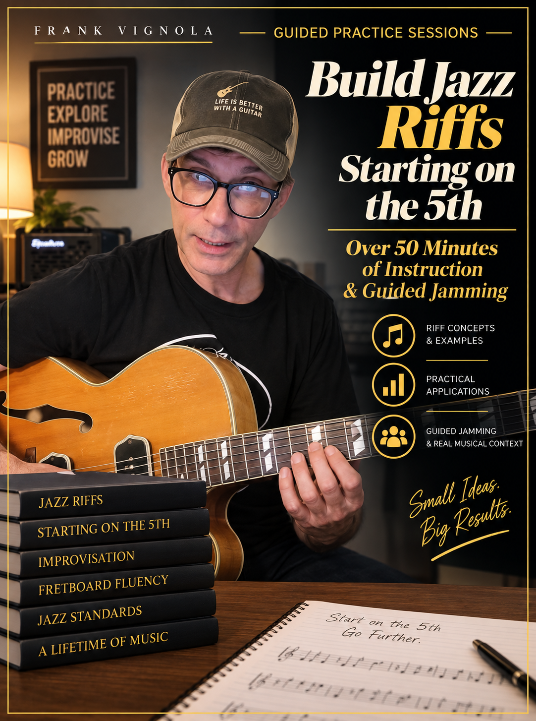 Guided Practice Sessions: Build Jazz Riffs Starting on the 5th | 50+ Minutes of Instruction & Guided Jamming