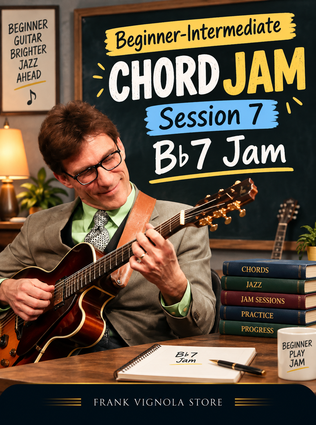 Beginner-Intermediate Chord Jam Session 7: B♭7 Jam