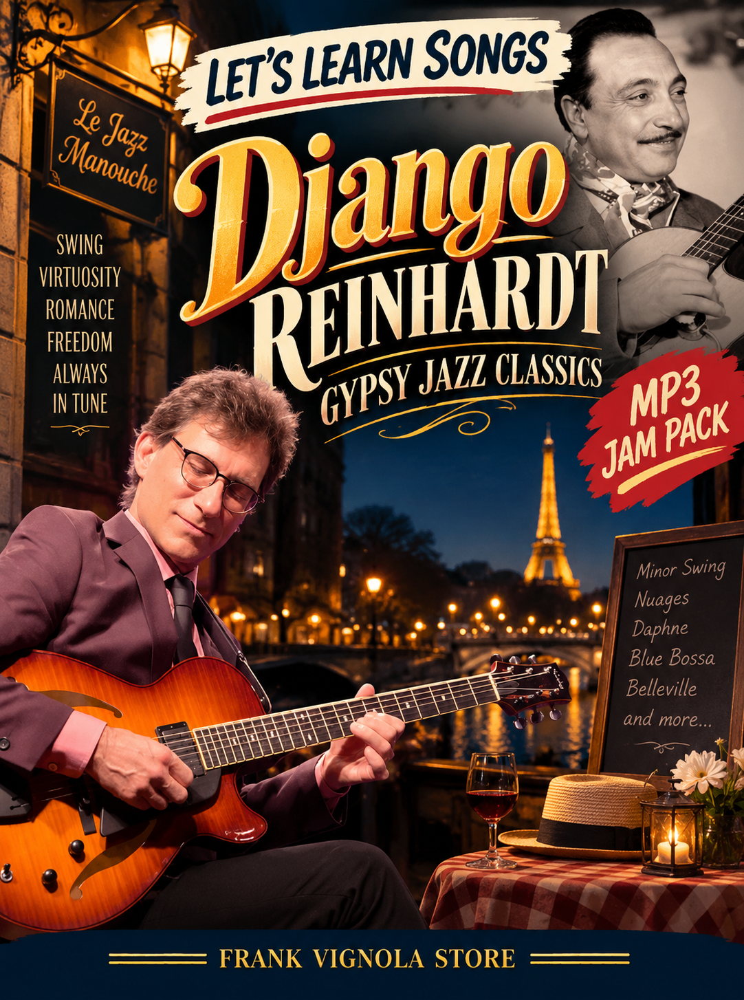 Let's Learn Songs — Django Reinhardt Gypsy Jazz Classics: MP3 Jam Pack