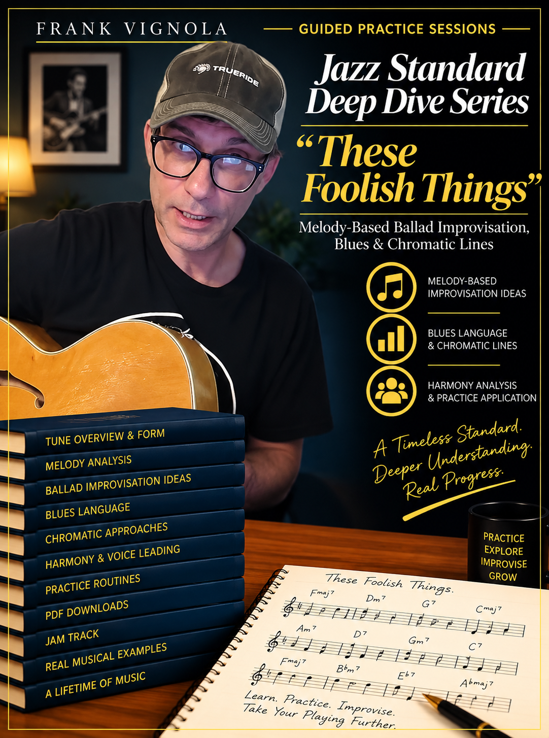 Guided Practice Sessions: Jazz Standard Deep Dive — “These Foolish Things” | Melody-Based Ballad Improvisation, Blues & Chromatic Lines