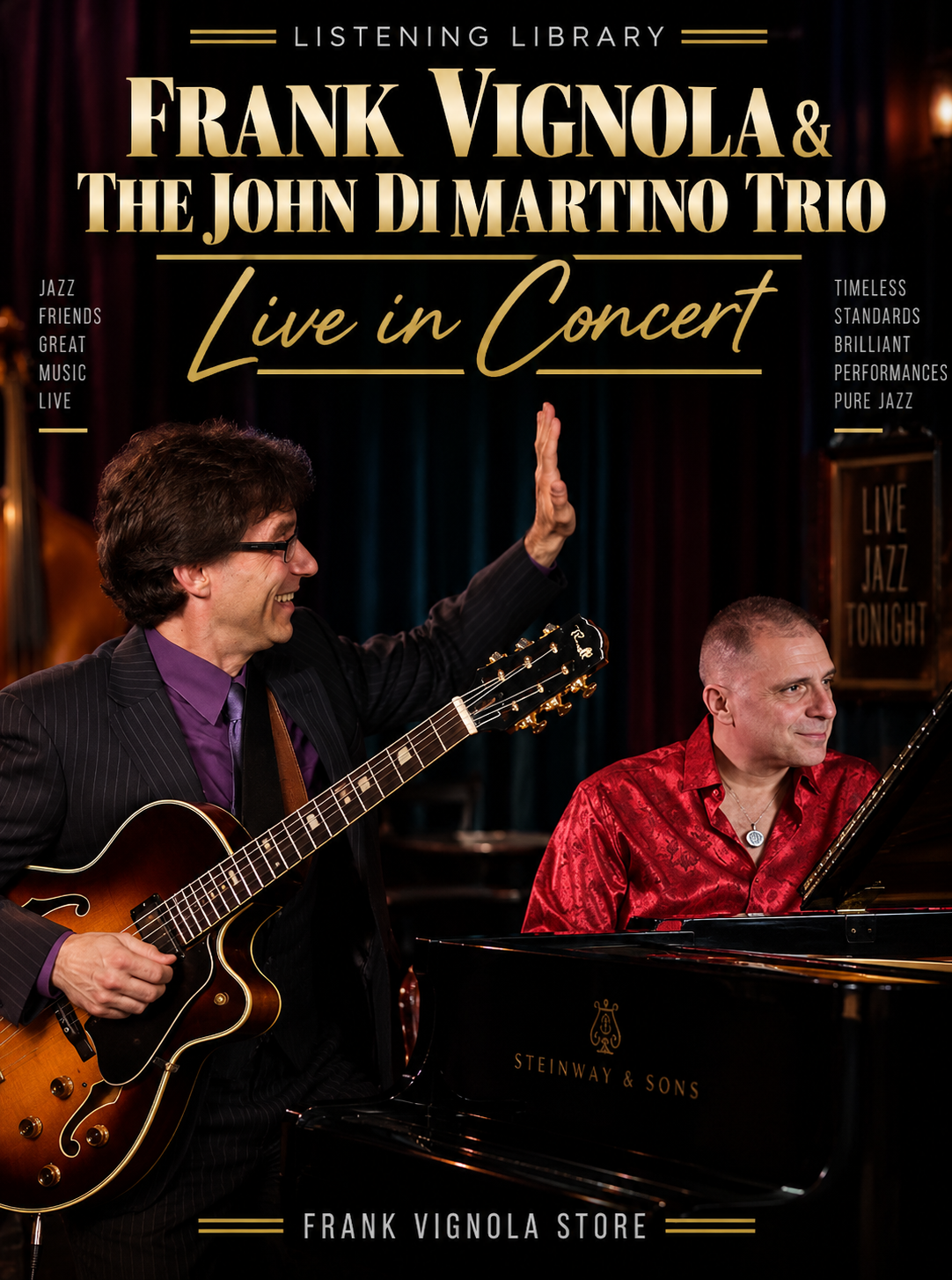 Listening Library: Frank Vignola & The John DiMartino Trio — Live in Concert