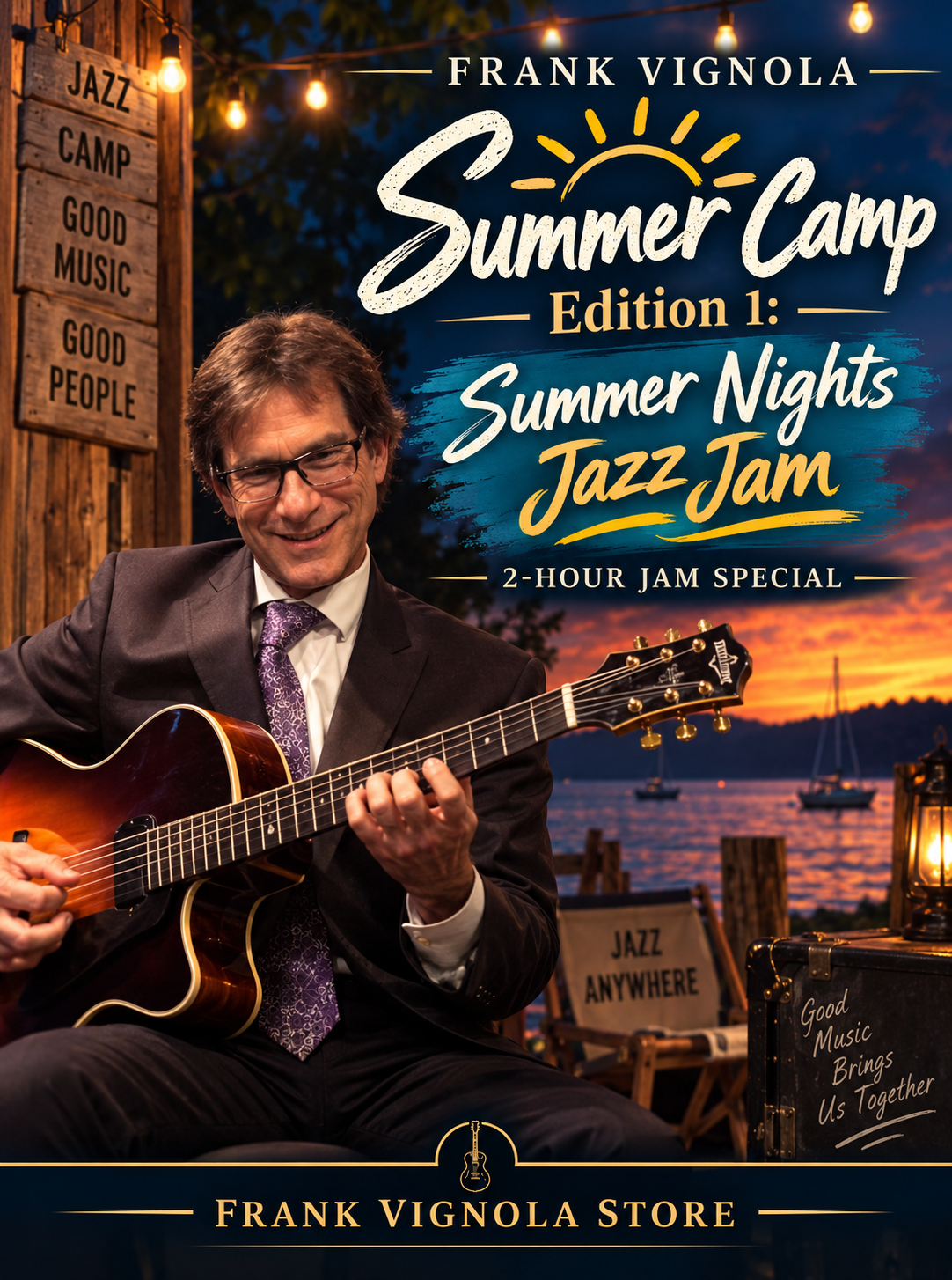 Frank Vignola Summer Camp Edition 1: Summer Nights Jazz Jam | 2-Hour Jam Special