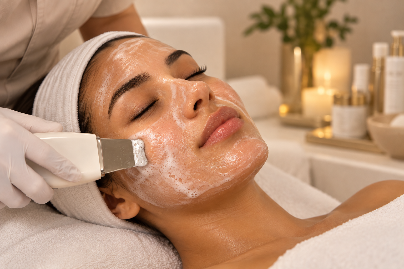 Professionelle Gesichtsbehandlung und Hautpflege bei Luna Beauty in Bergdietikon