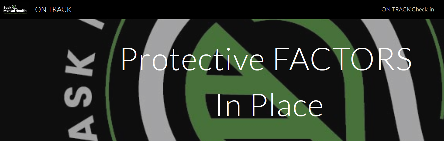 On Track Sask Mental Health Protective Factors Banner