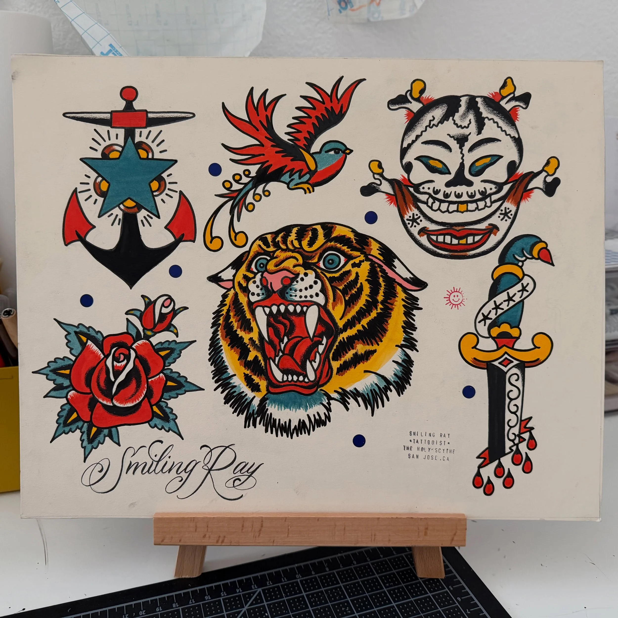 ★ NEW FLASH SHEET ★ 
☻ ALL ARE AVAILABLE TO BE TATTOOED ☻